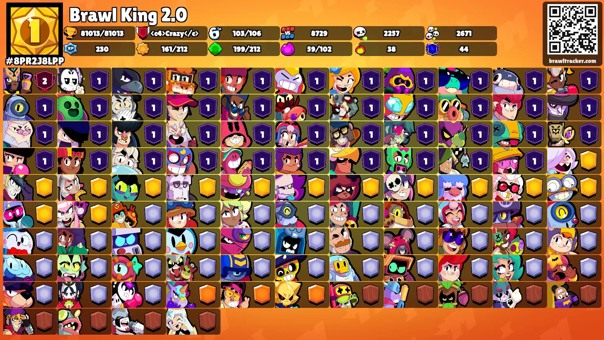 Brawl King 2.0's Ranks