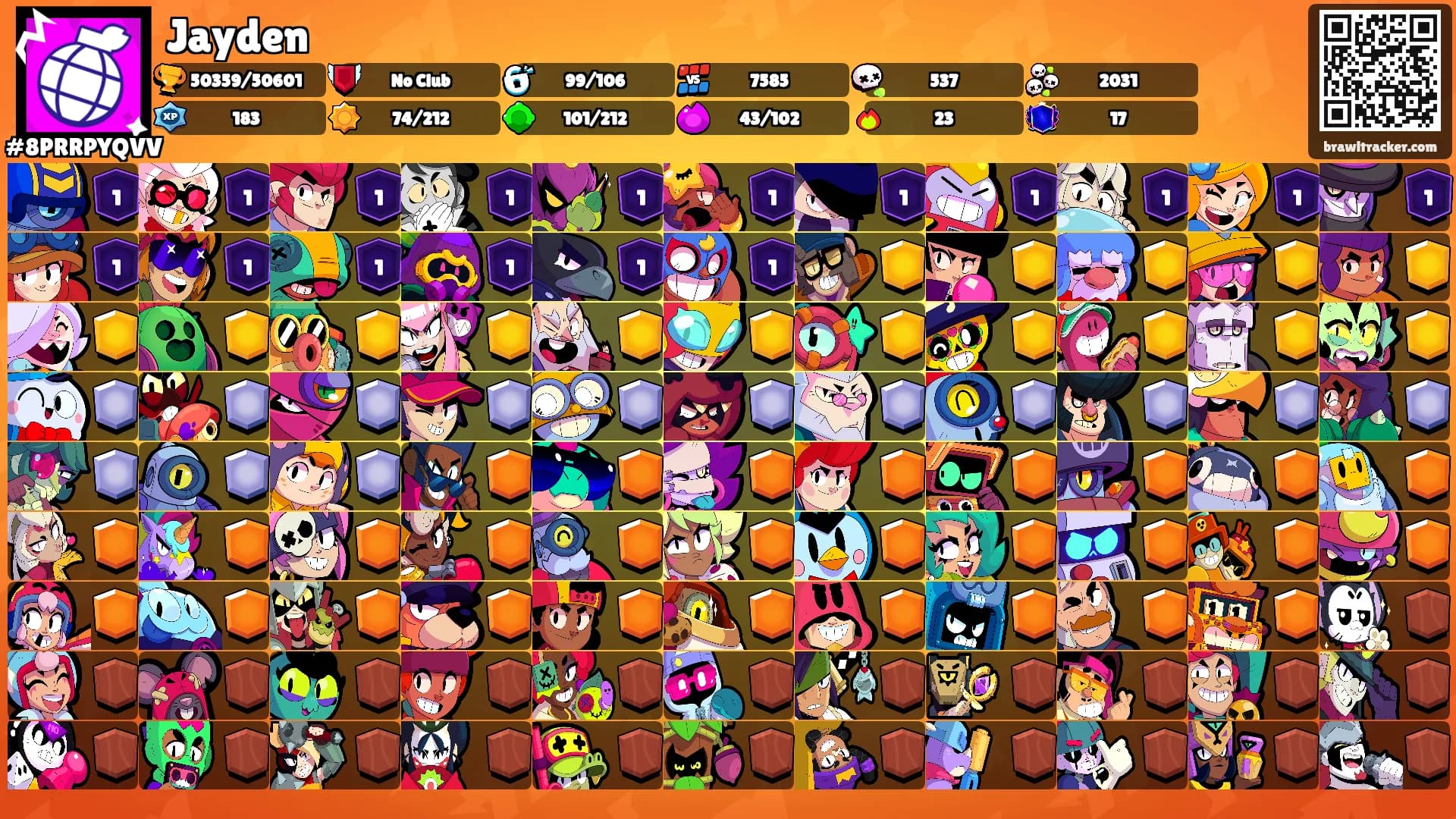 Jayden's Ranks