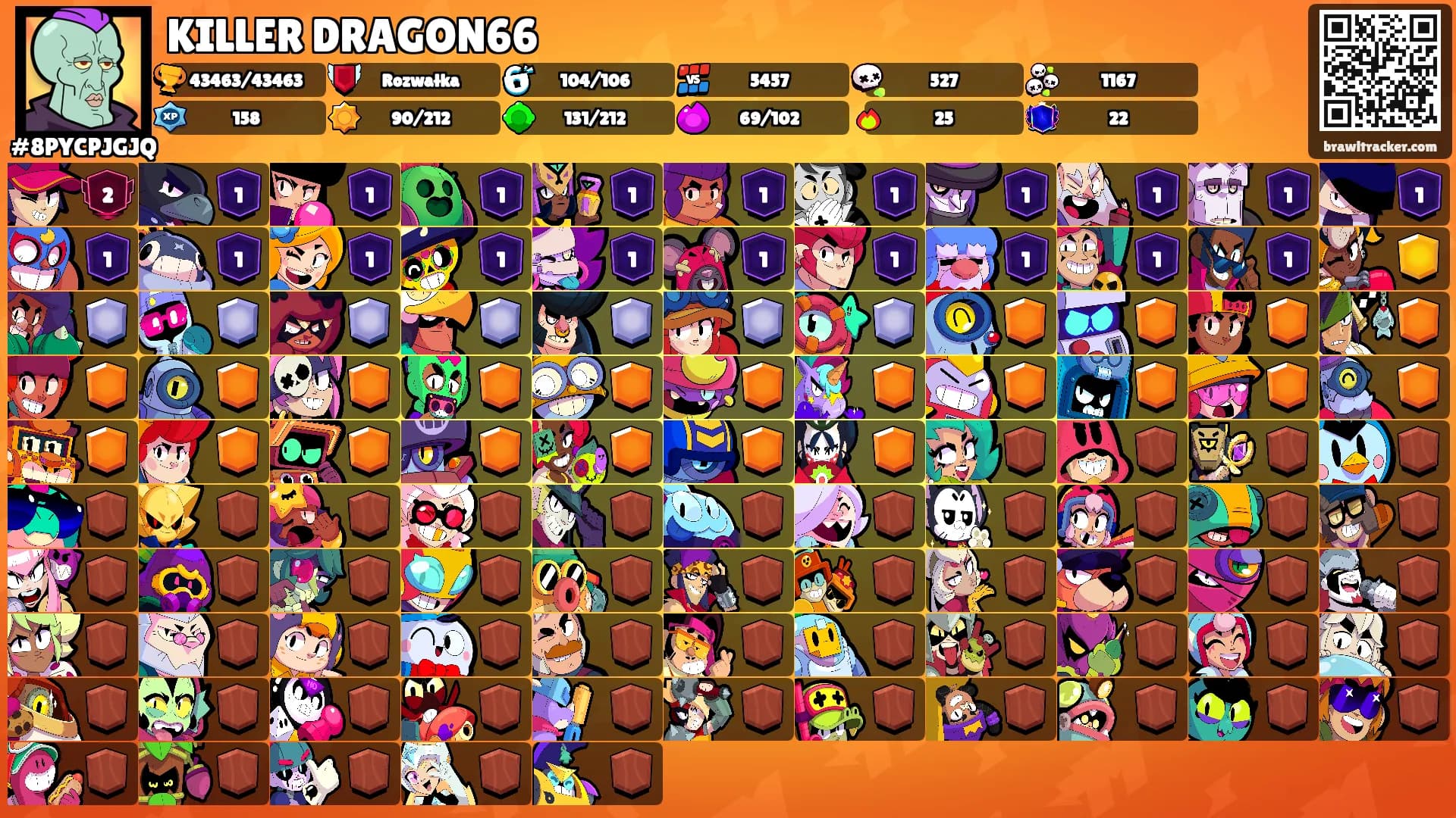 KILLER DRAGON66's Ranks