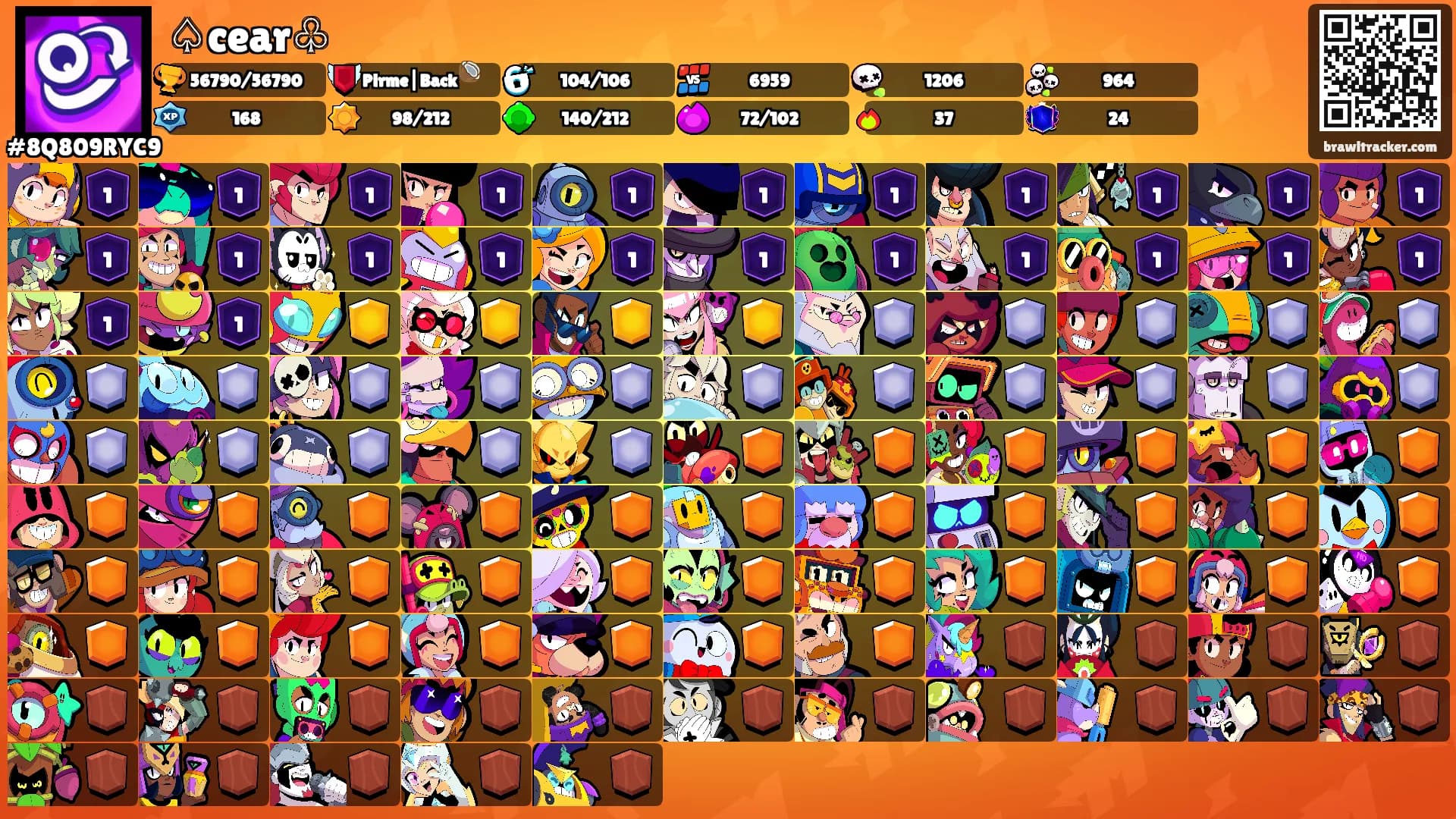 ♤cear♧'s Ranks