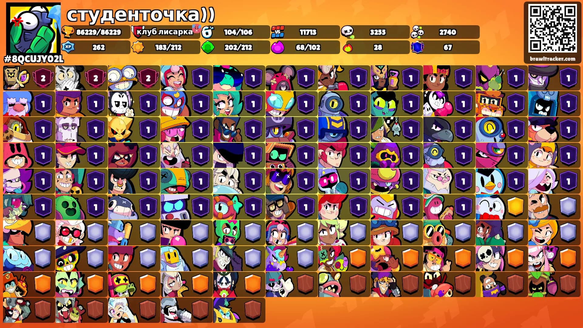 студенточка))'s Ranks