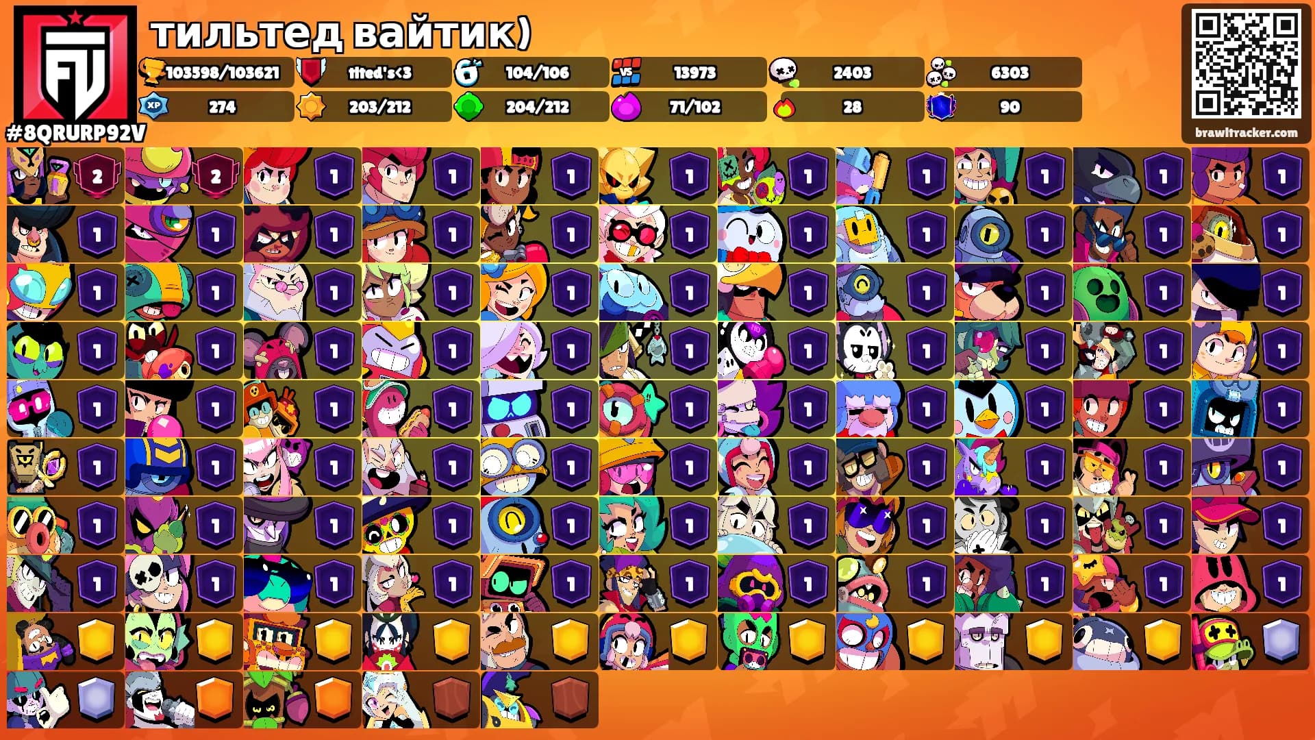 тильтед вайтик)'s Ranks
