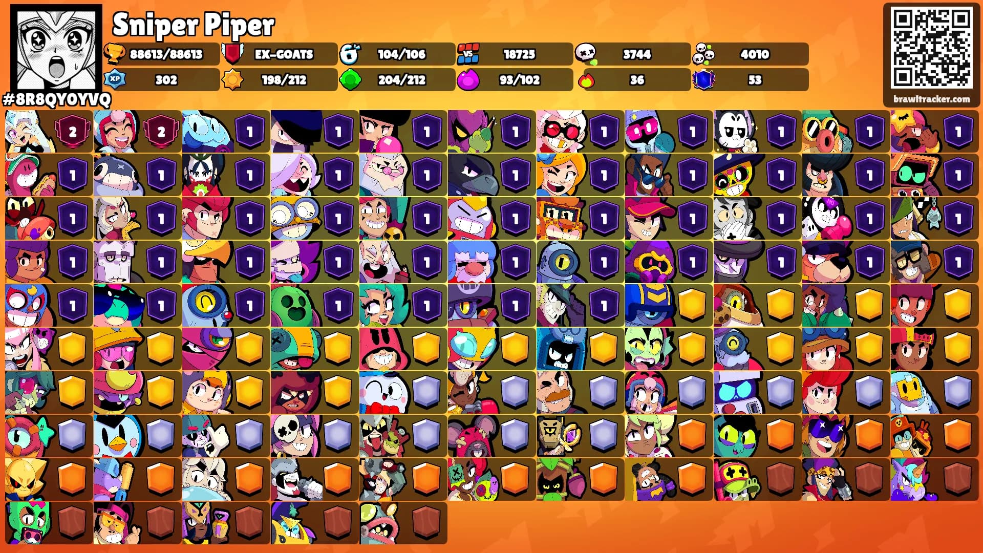 Sniper Piper's Ranks