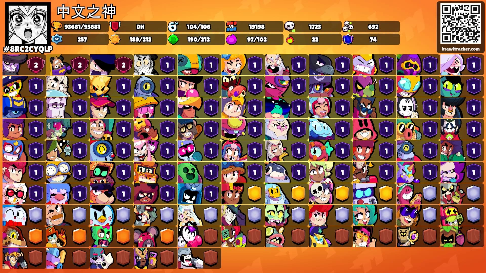 中文之神's Ranks