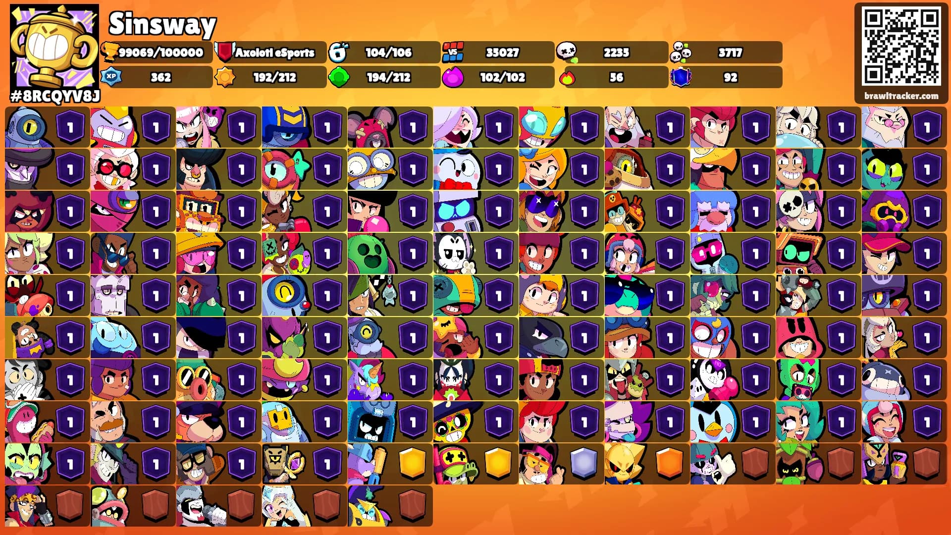 Sinsway's Ranks