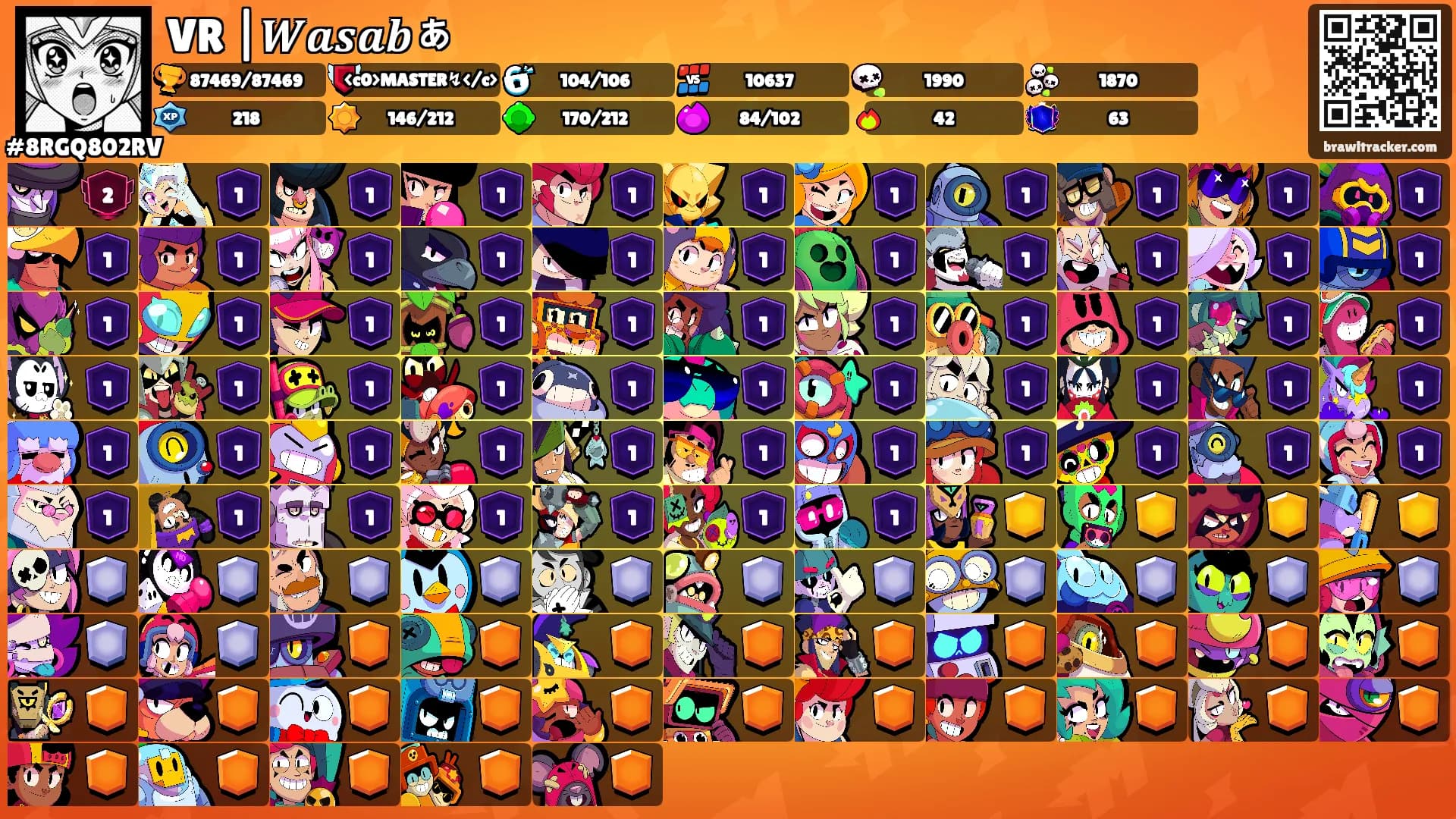 VR |𝑾𝒂𝒔𝒂𝒃ぁ's Ranks
