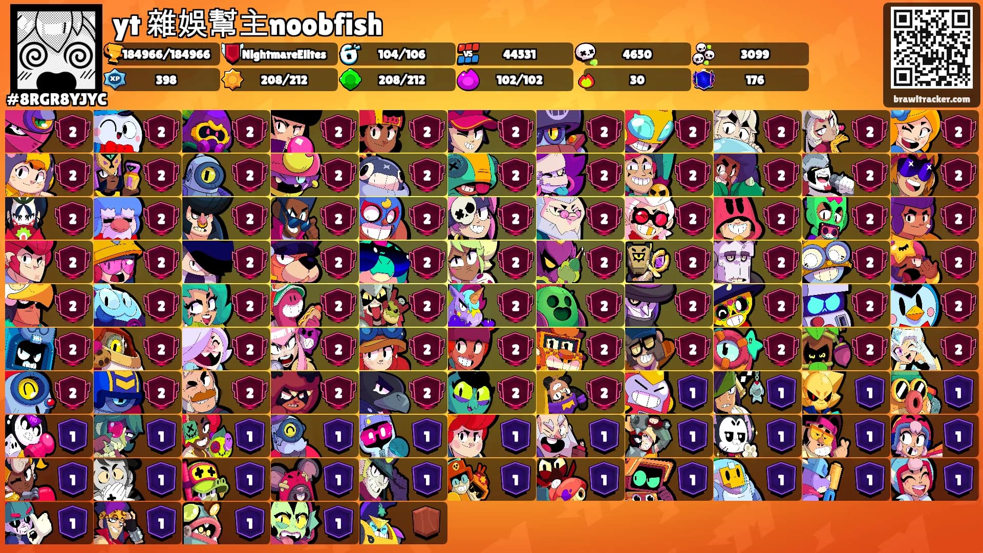 yt 雜娛幫主noobfish's Ranks