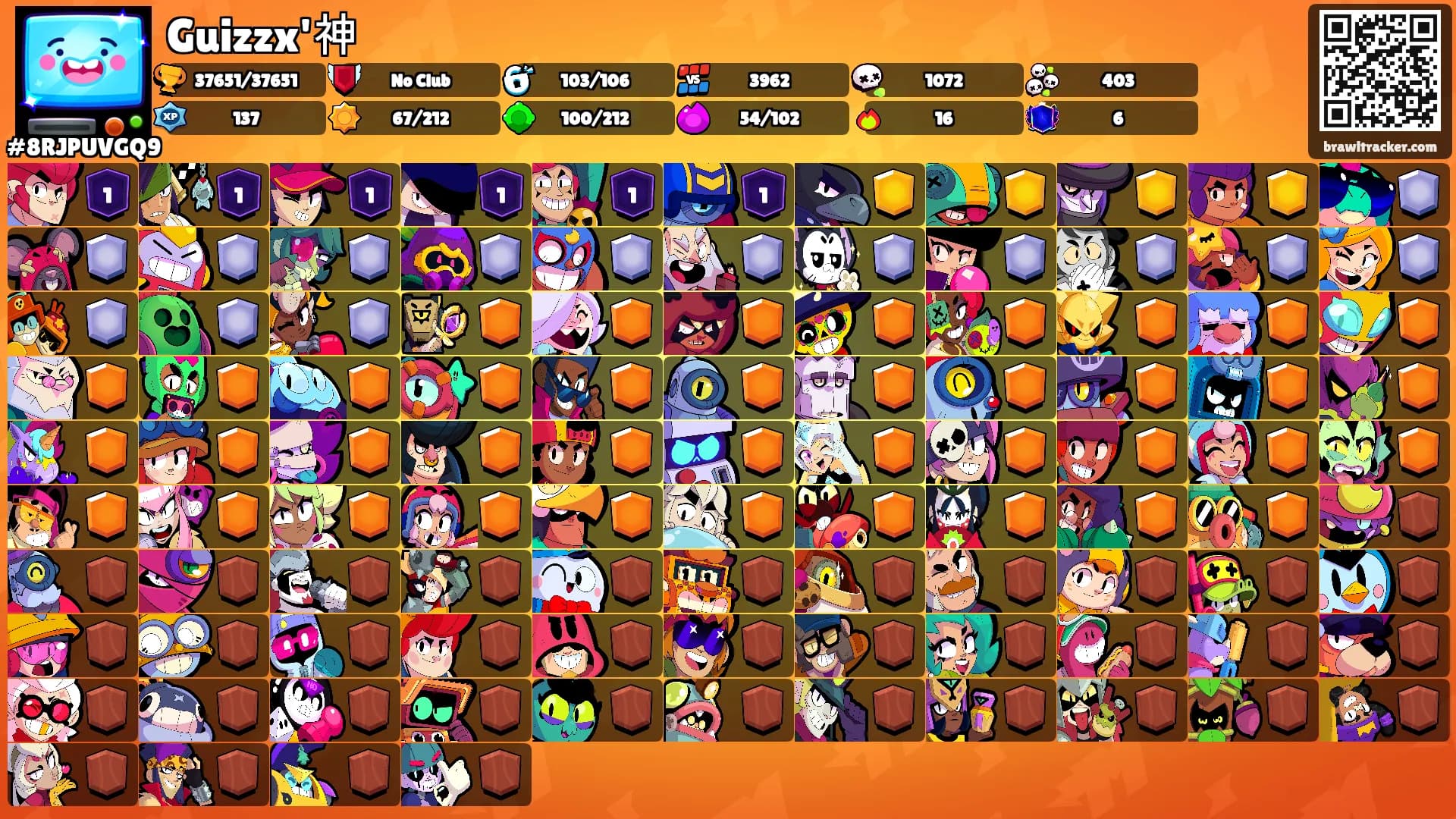 Guizzx'神's Ranks