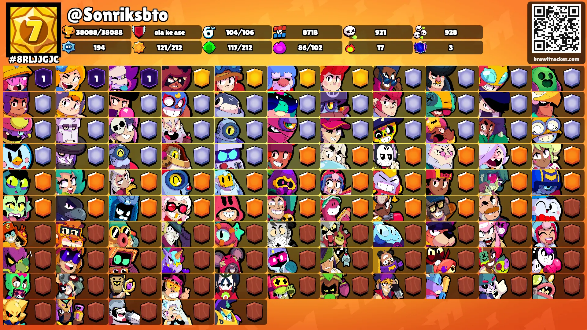 @Sonriksbto's Ranks