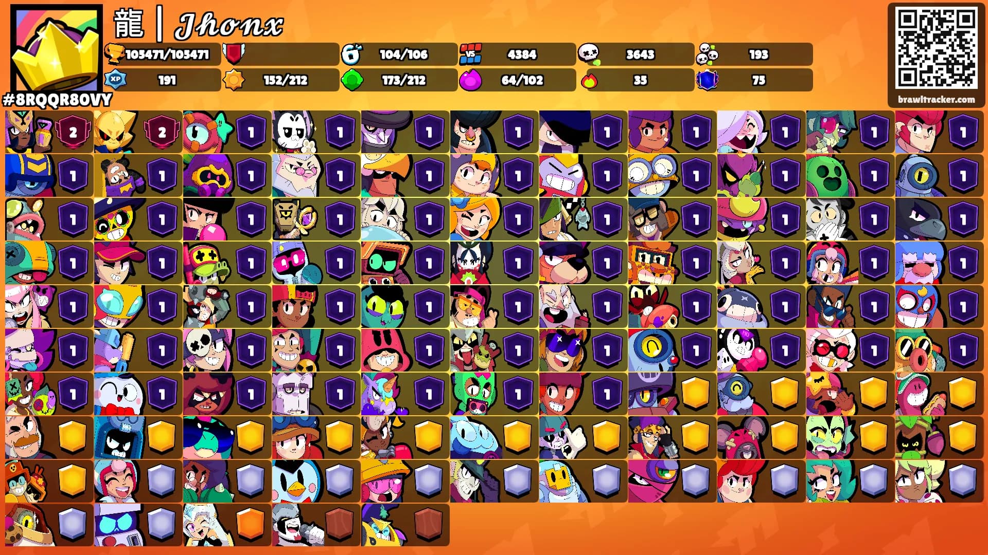 龍 | 𝓙𝓱𝓸𝓷𝔁's Ranks