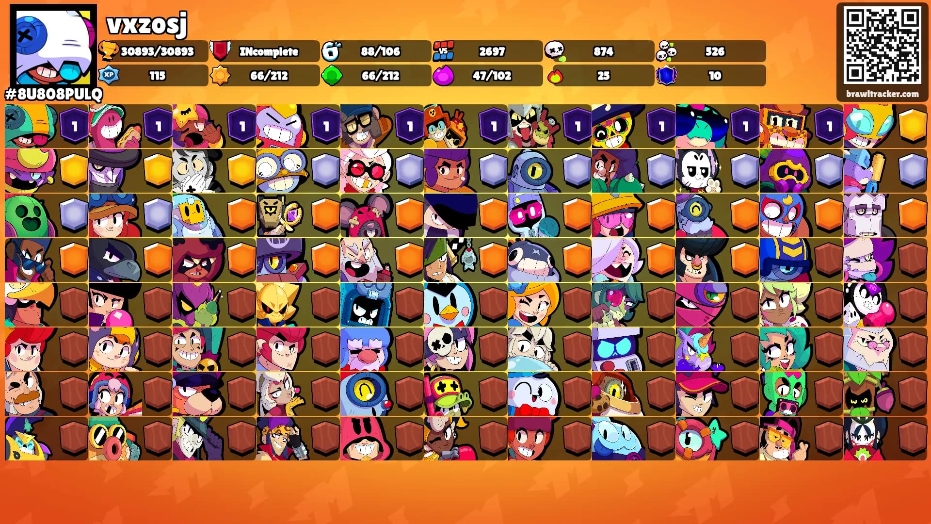 vxzosj's Ranks