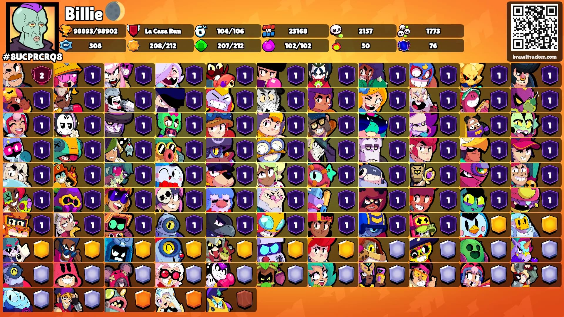 Billie 🌒's Ranks