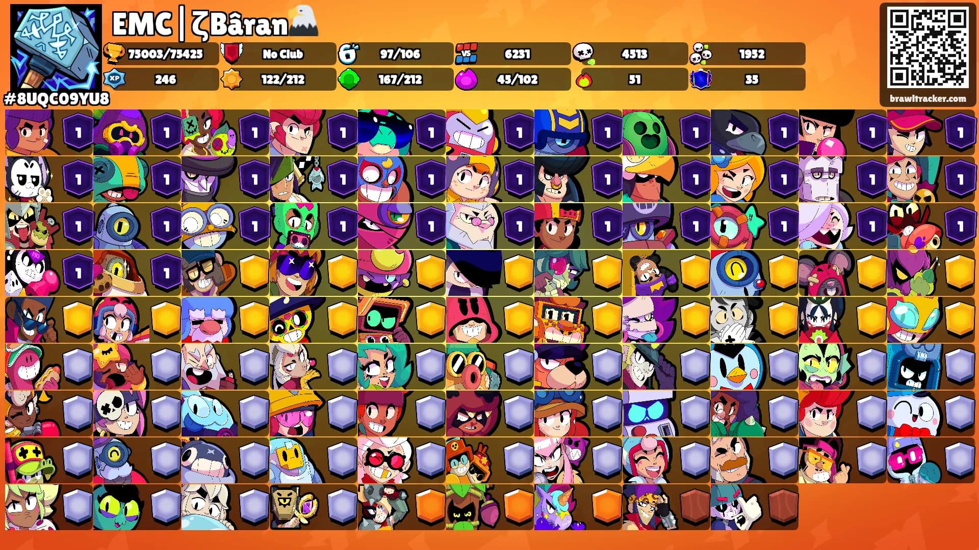 EMC|ζBâran🦅's Ranks