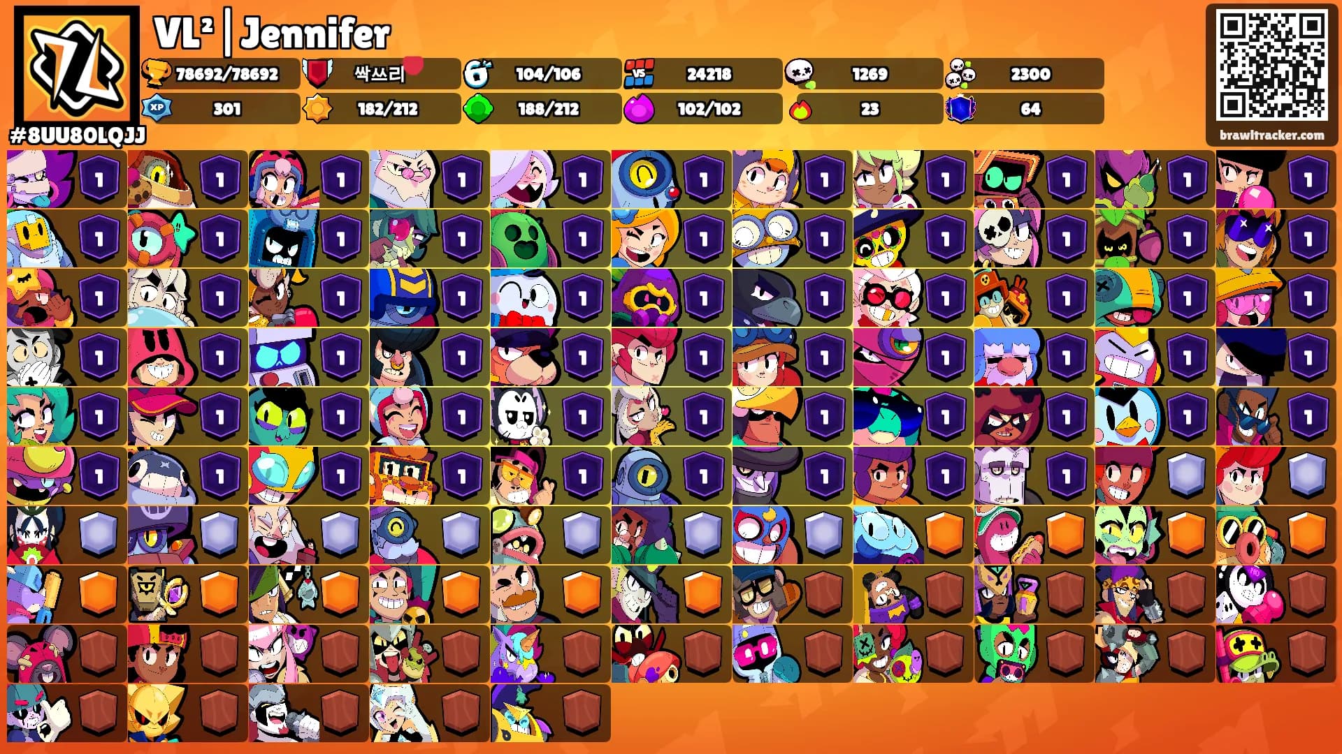 VL²|Jennifer's Ranks