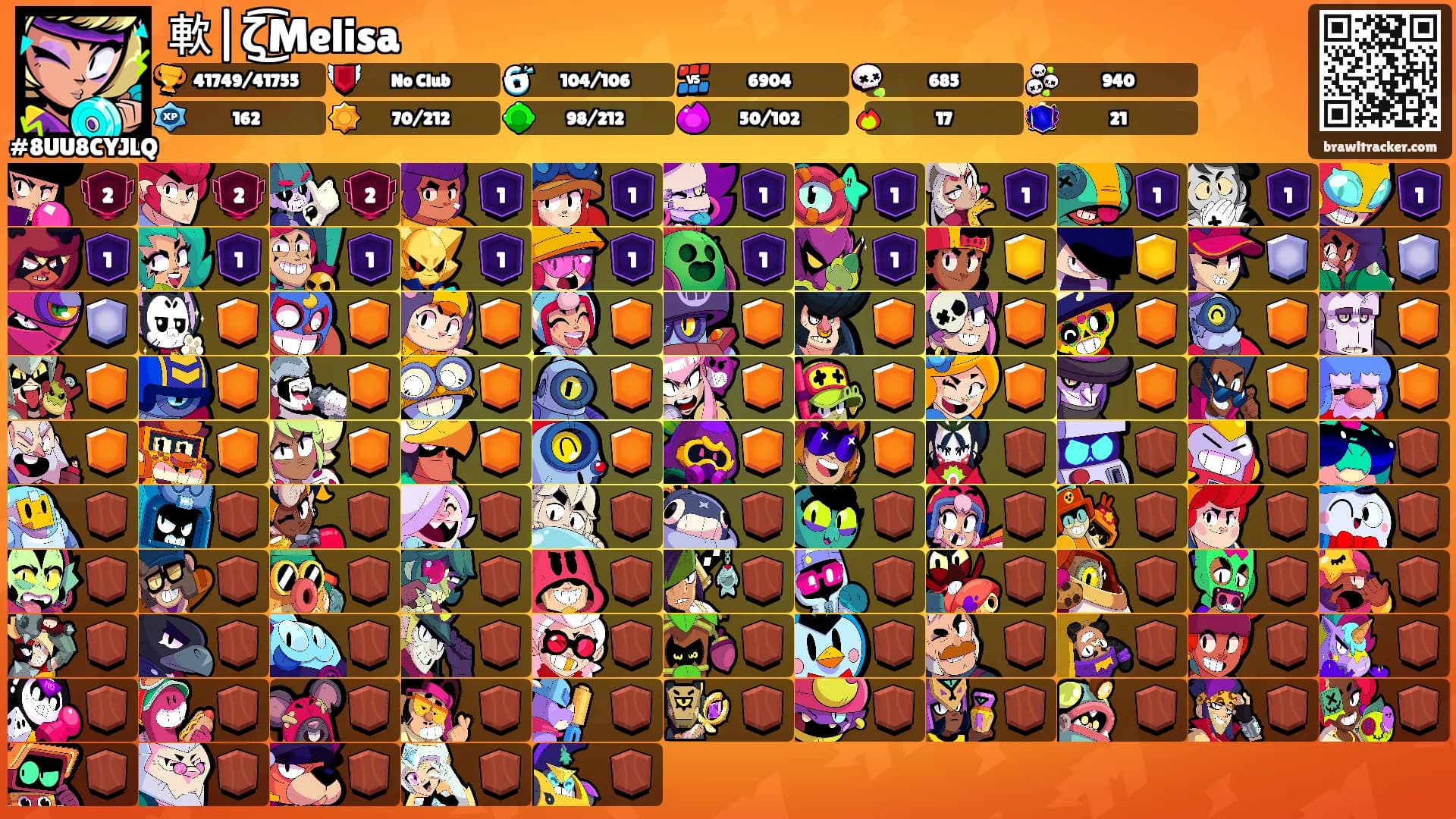 軟|ζ͜͡Melisa's Ranks