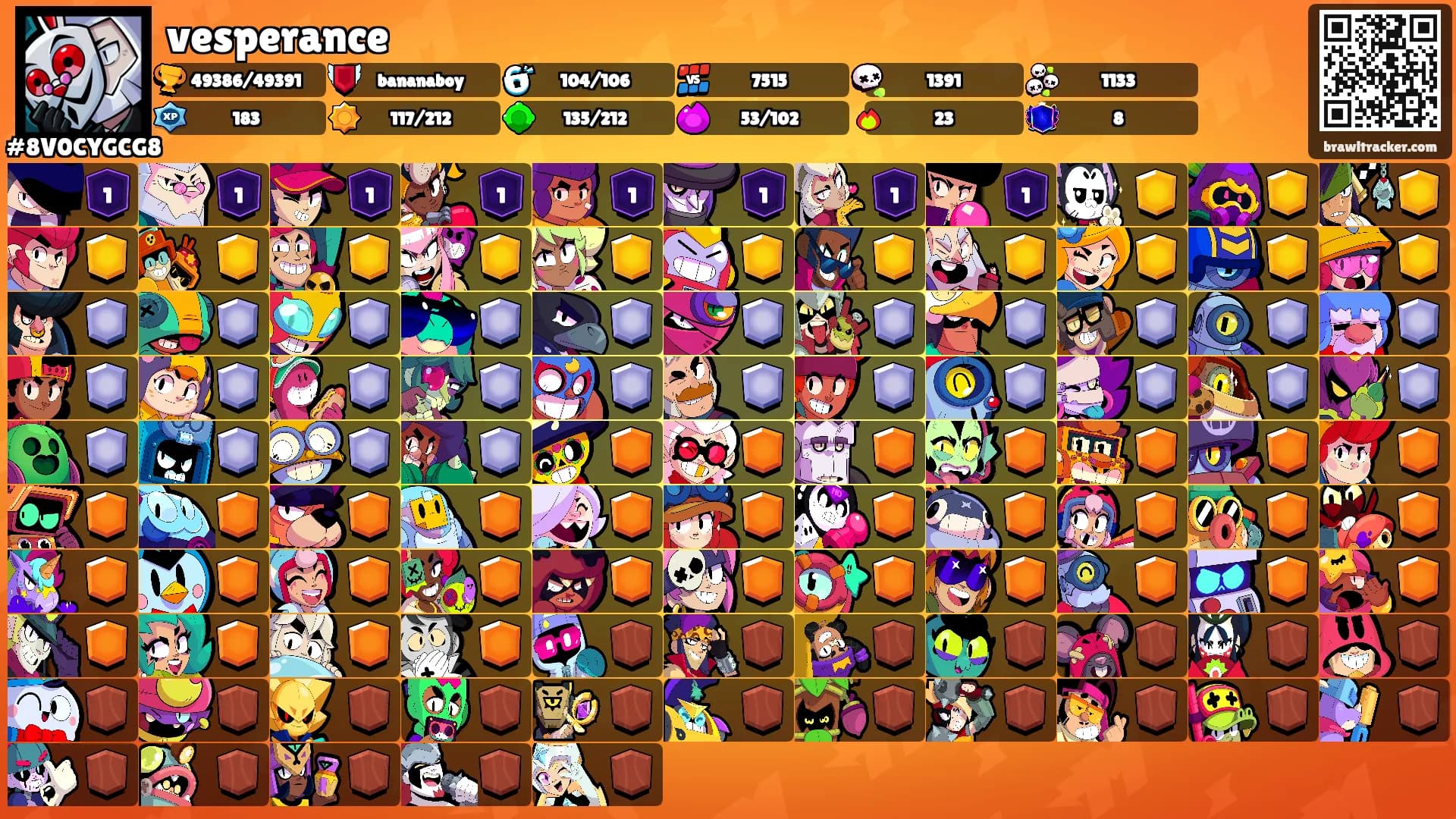 vesperance's Ranks