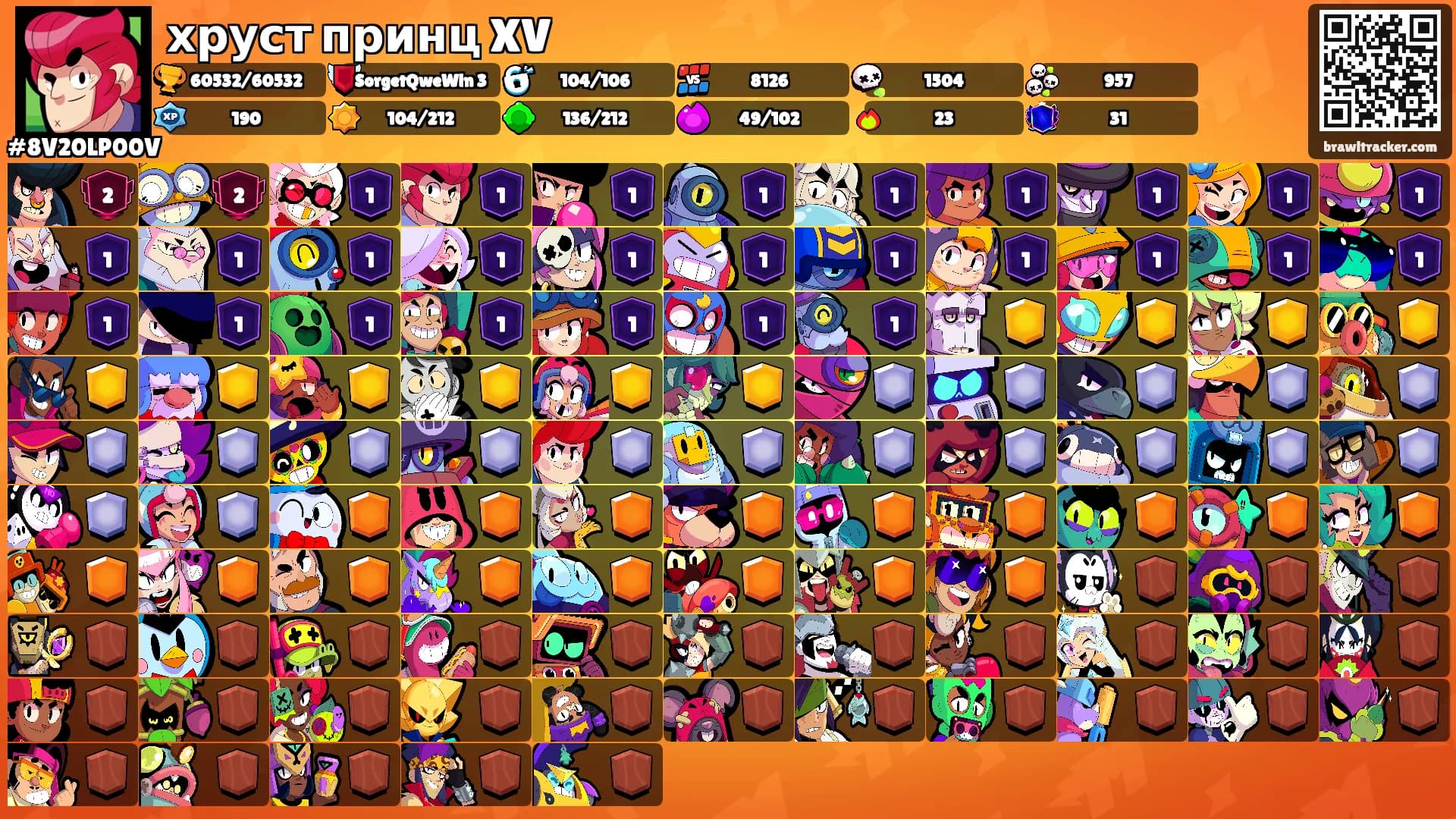 хруст принц XV's Ranks
