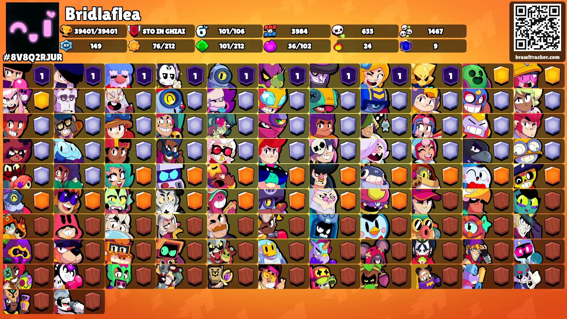 Bridlaflea's Ranks