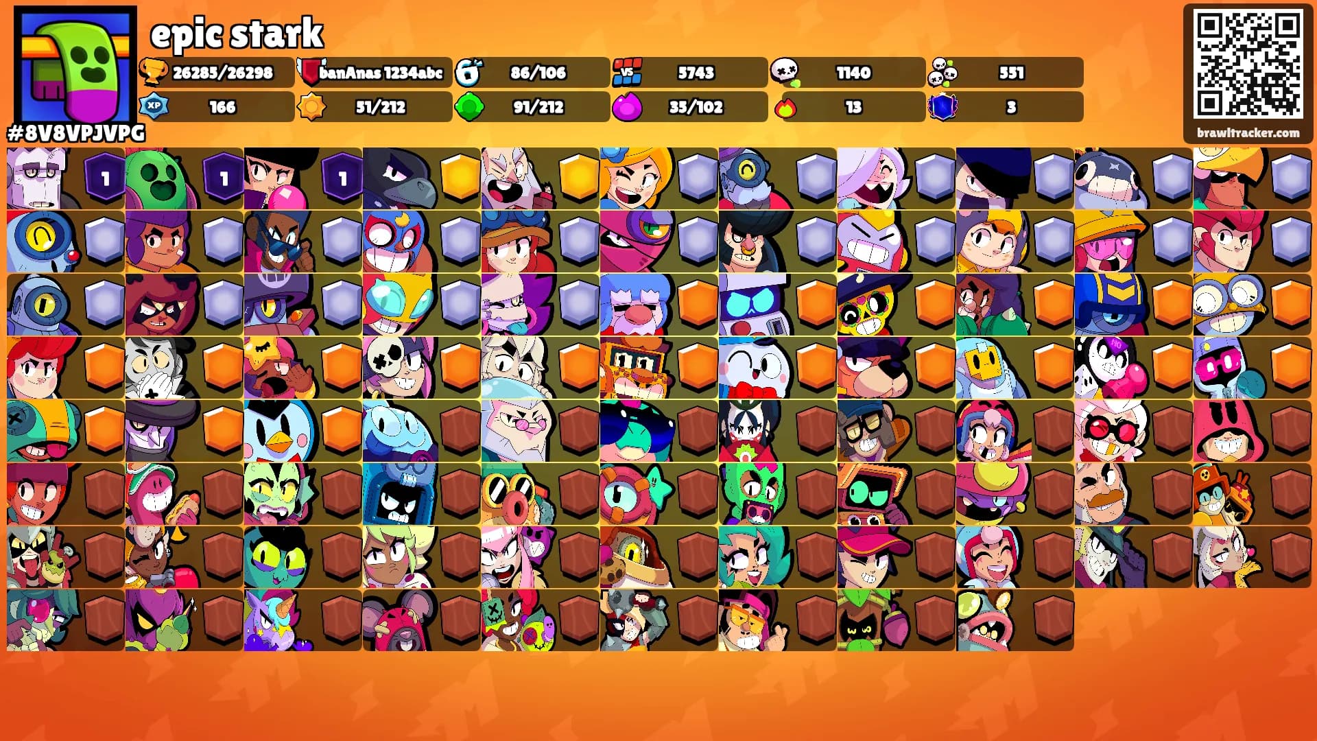 epic stark's Ranks