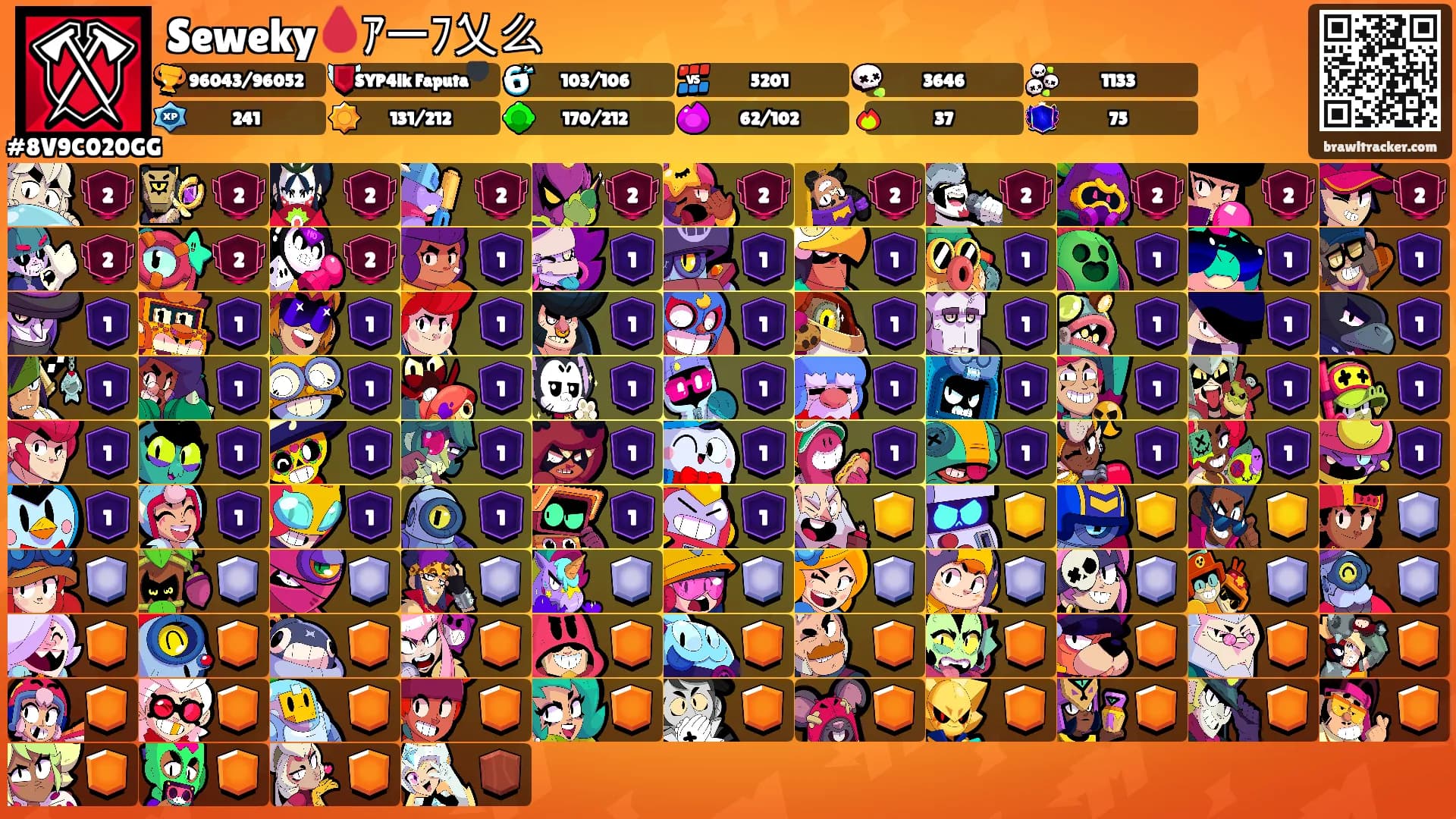 Seweky🩸ｱーﾌ乂么's Ranks