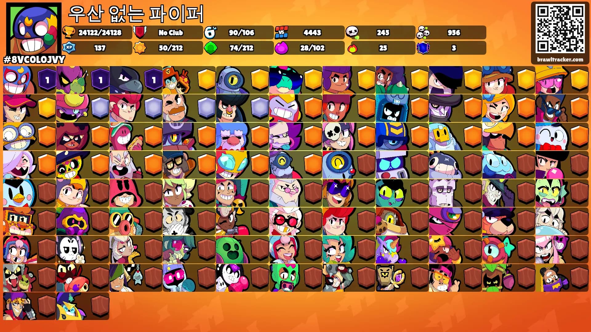 우산 없는 파이퍼's Ranks