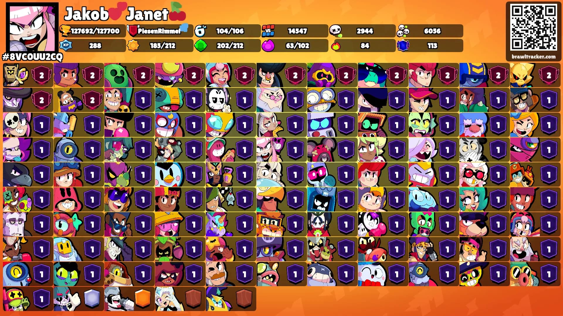 Jakob💕Janet🍒's Ranks