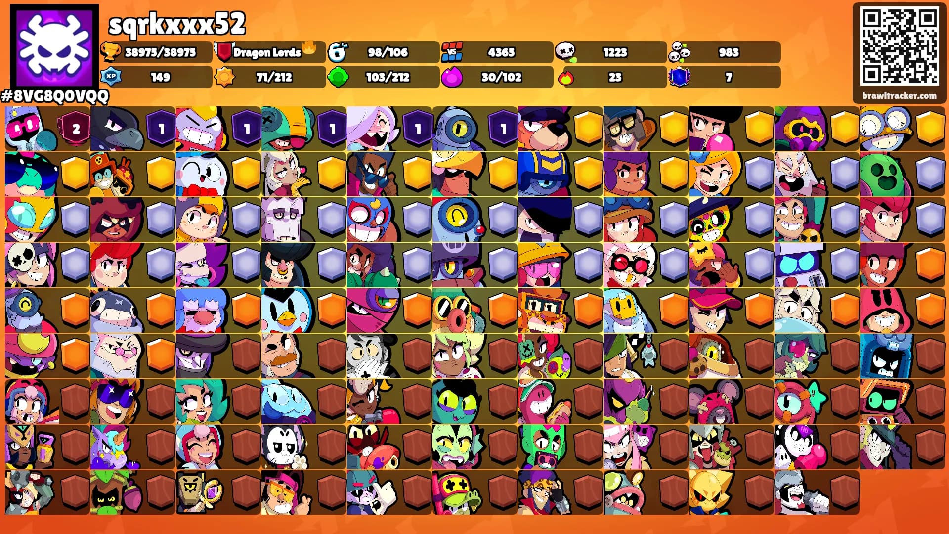 sqrkxxx52's Ranks