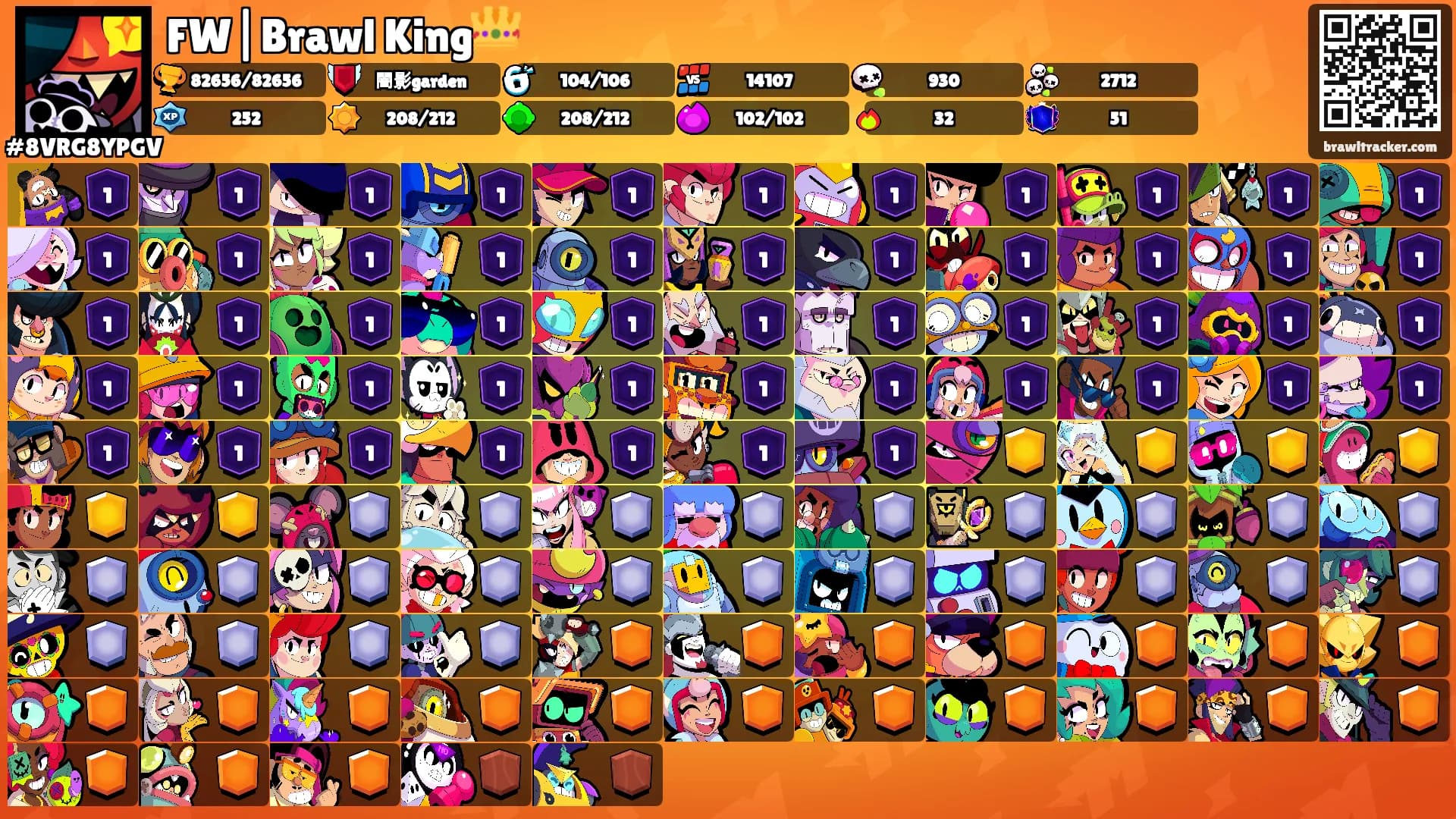 FW|Brawl King👑's Ranks