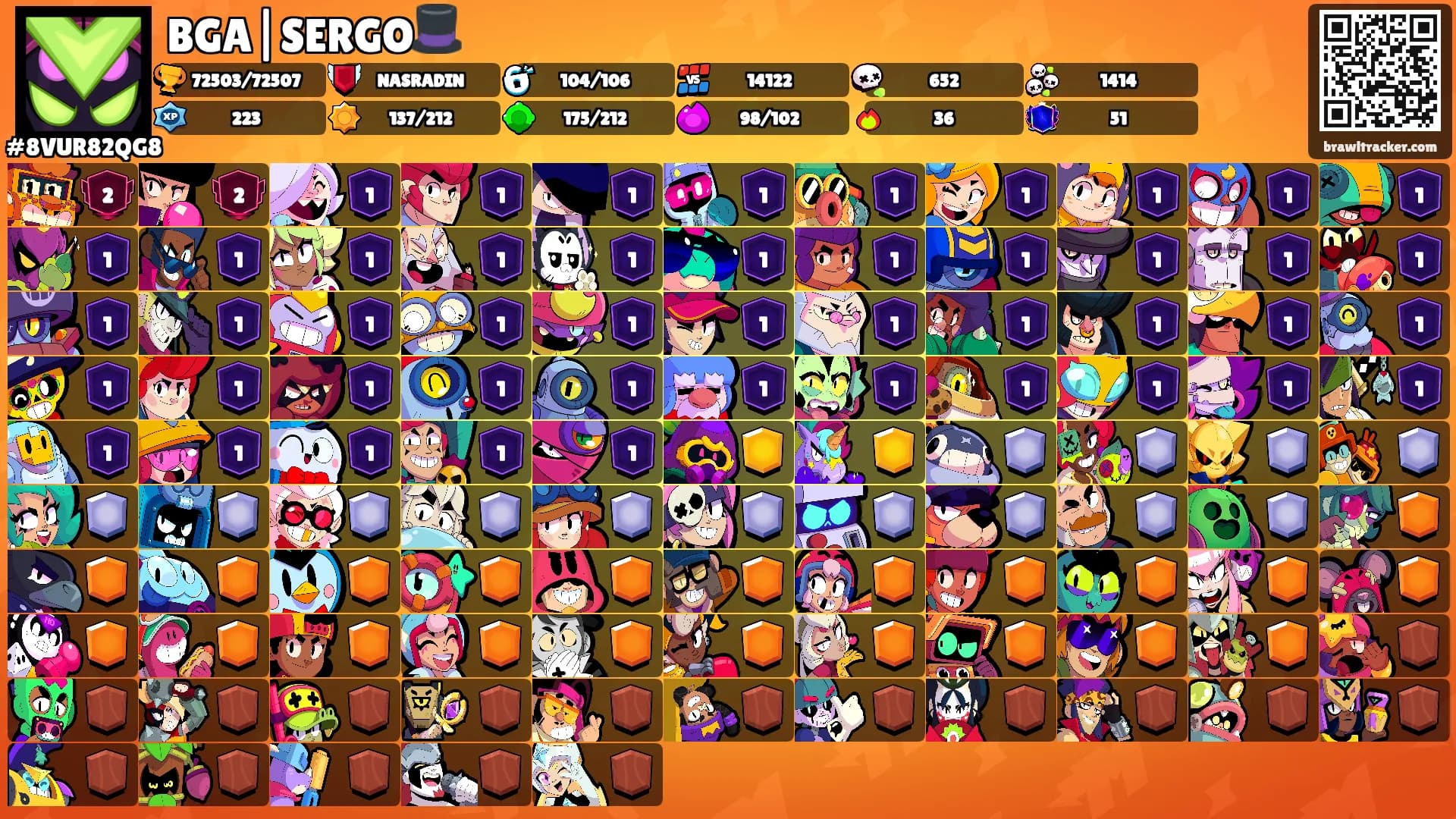 BGA|SERGO🎩's Ranks