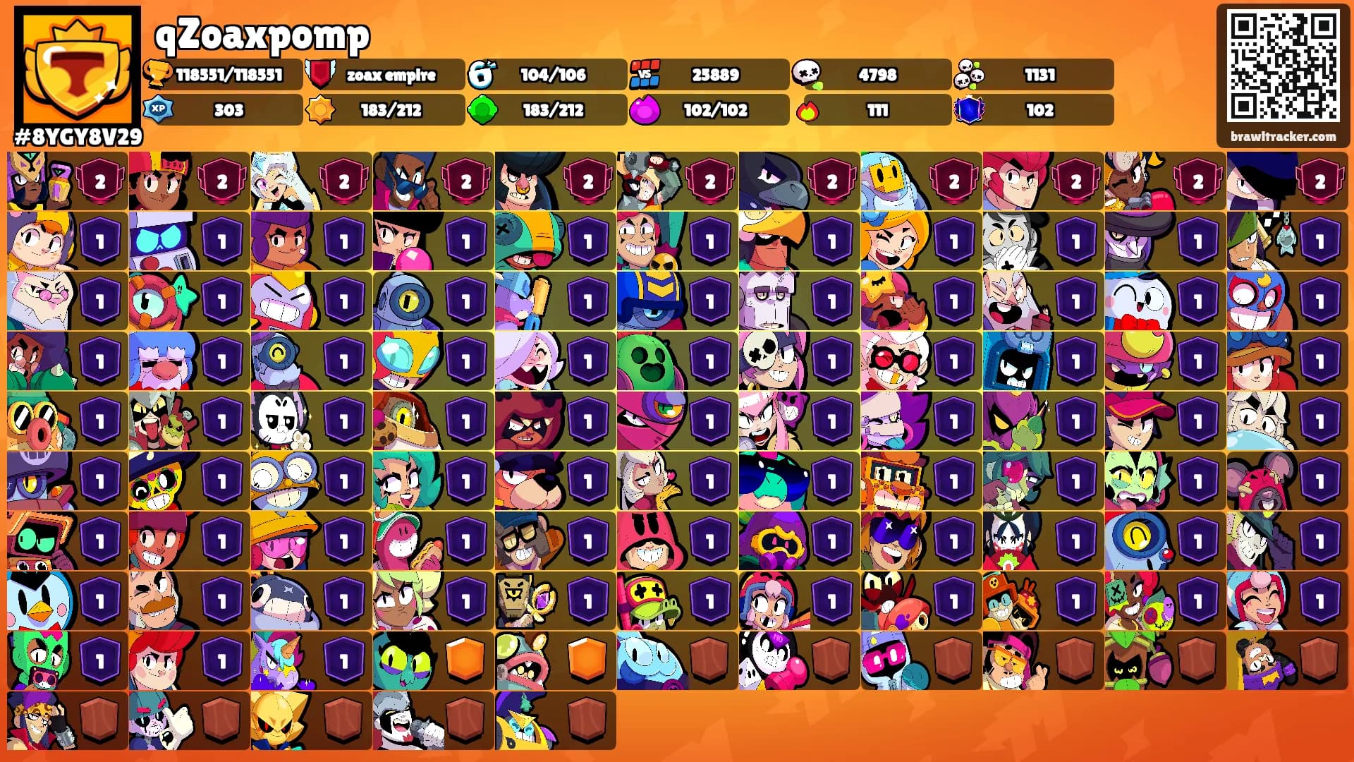 qZoaxpomp's Ranks