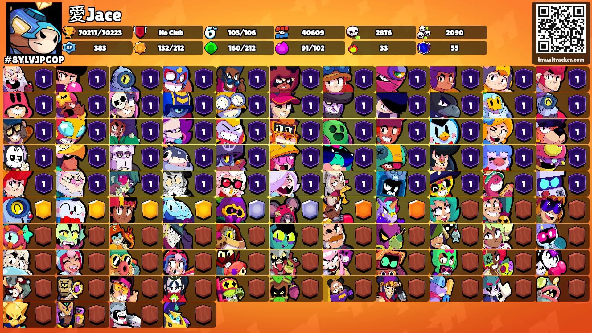 愛Jace's Ranks