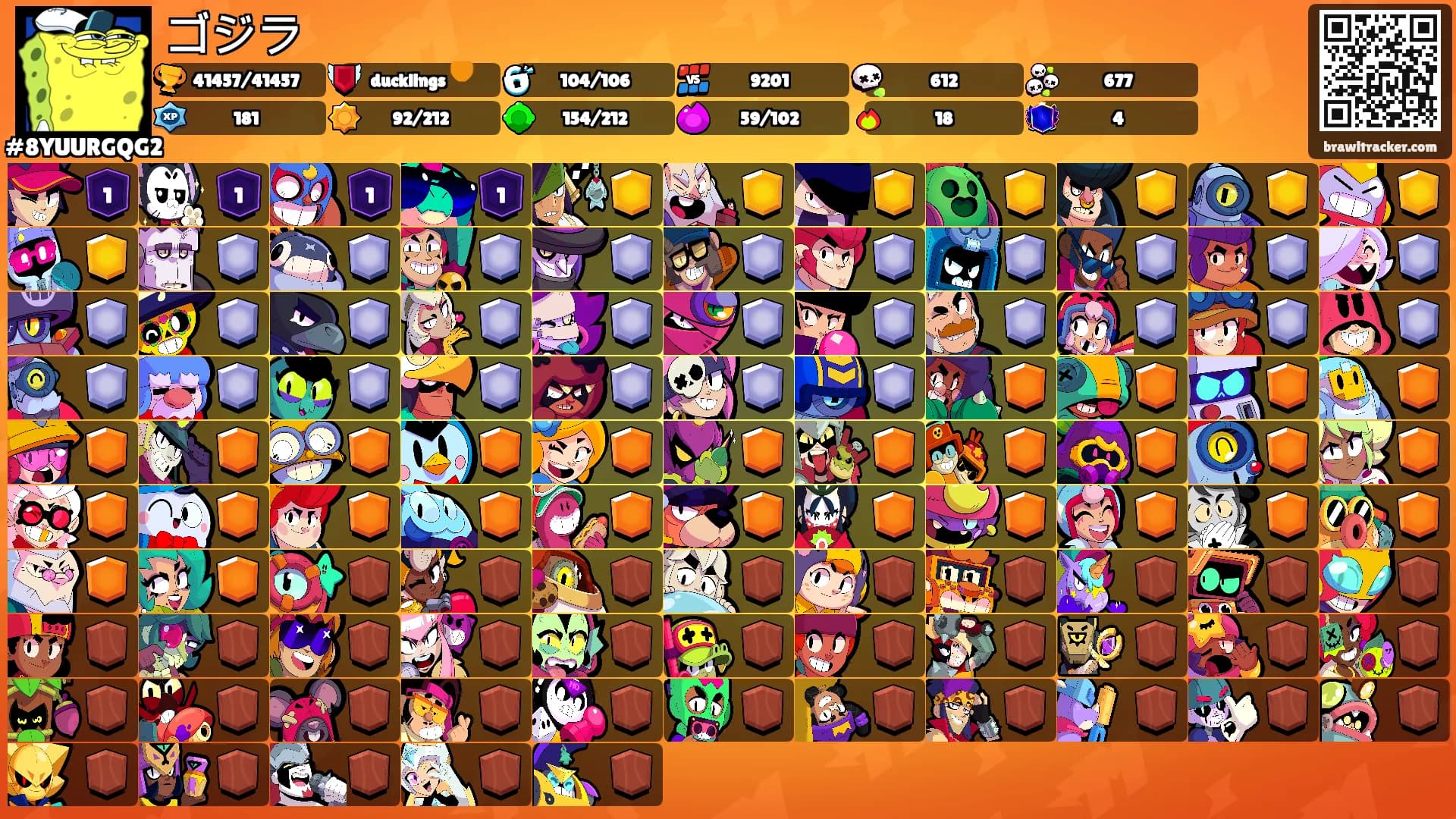 ゴジラ's Ranks