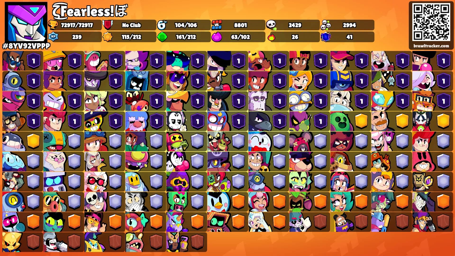 ζ͜͡Fearless!ぼ's Ranks