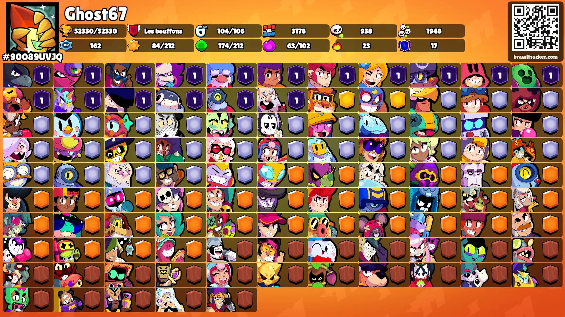 Ghost67's Ranks