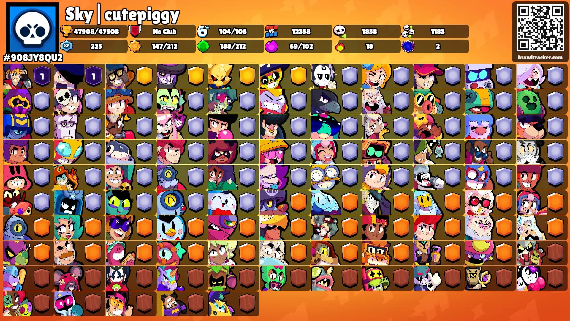 Sky|cutepiggy's Ranks