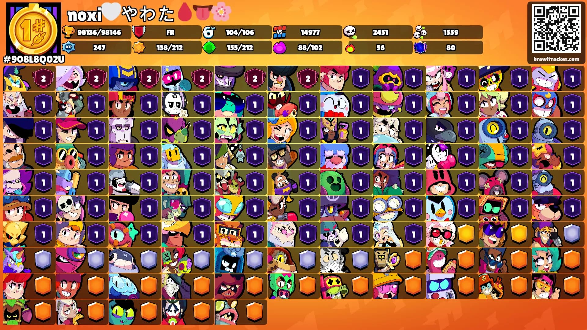 noxi🤍やわた🩸👅🌸's Ranks