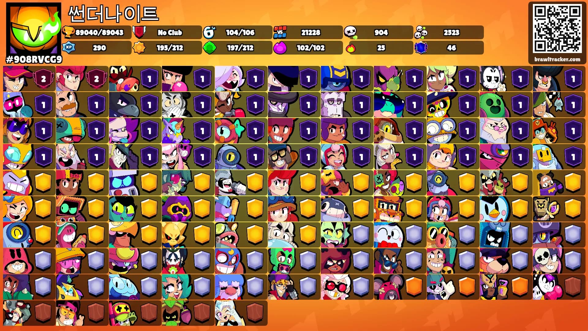 썬더나이트's Ranks