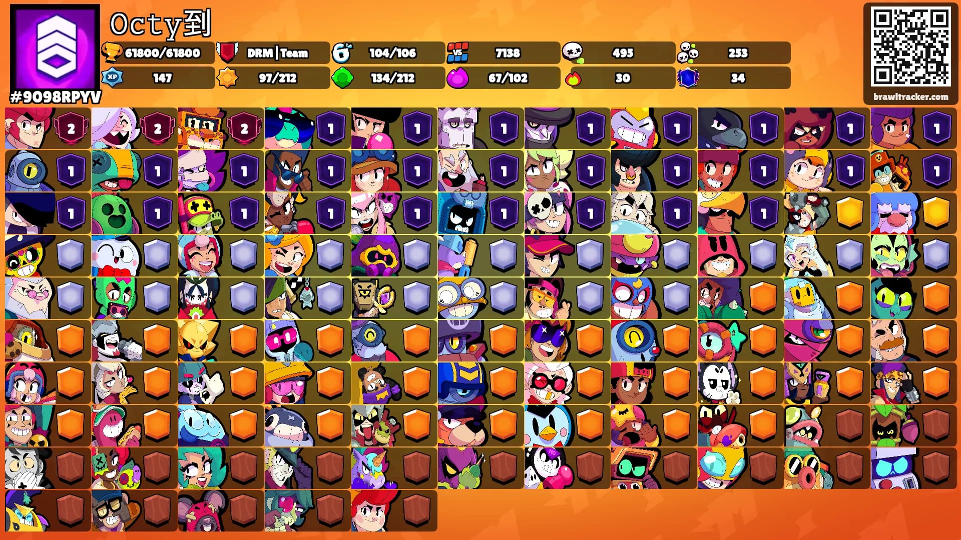 𝙾𝚌𝚝𝚢到's Ranks