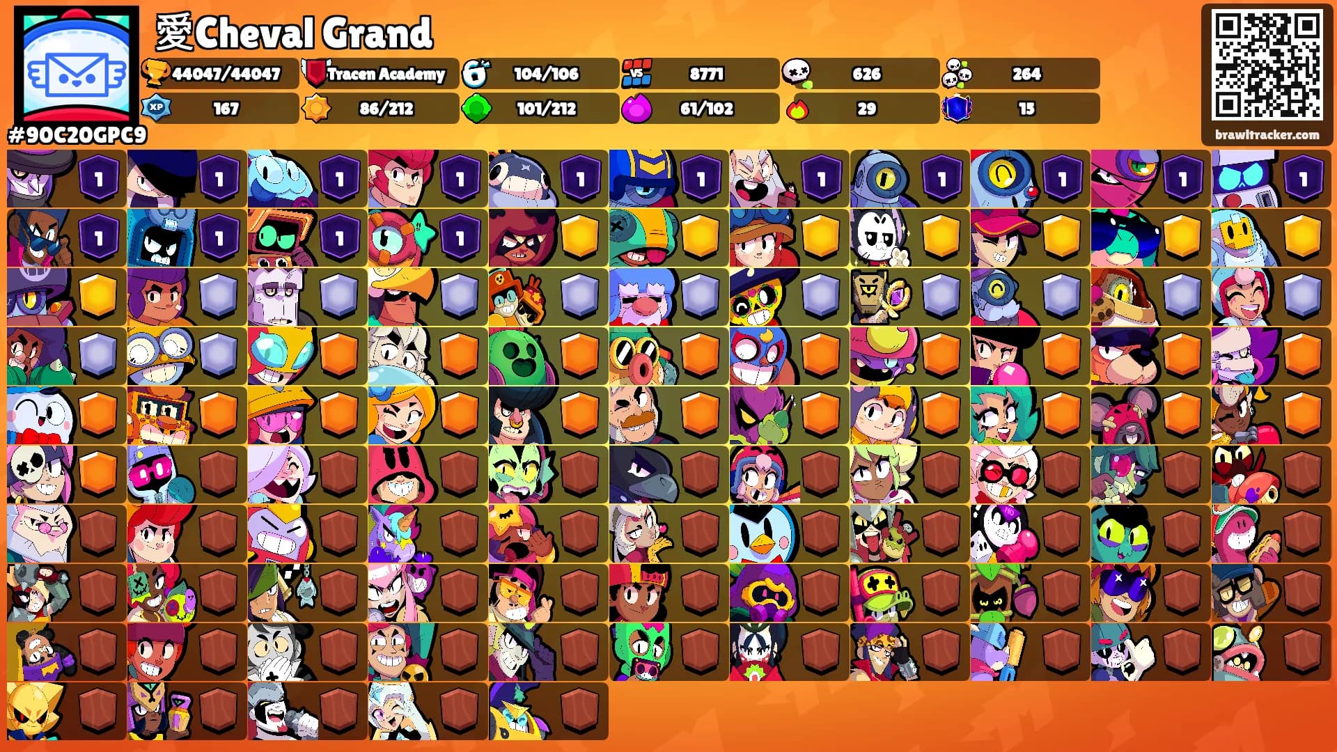 愛Cheval Grand's Ranks