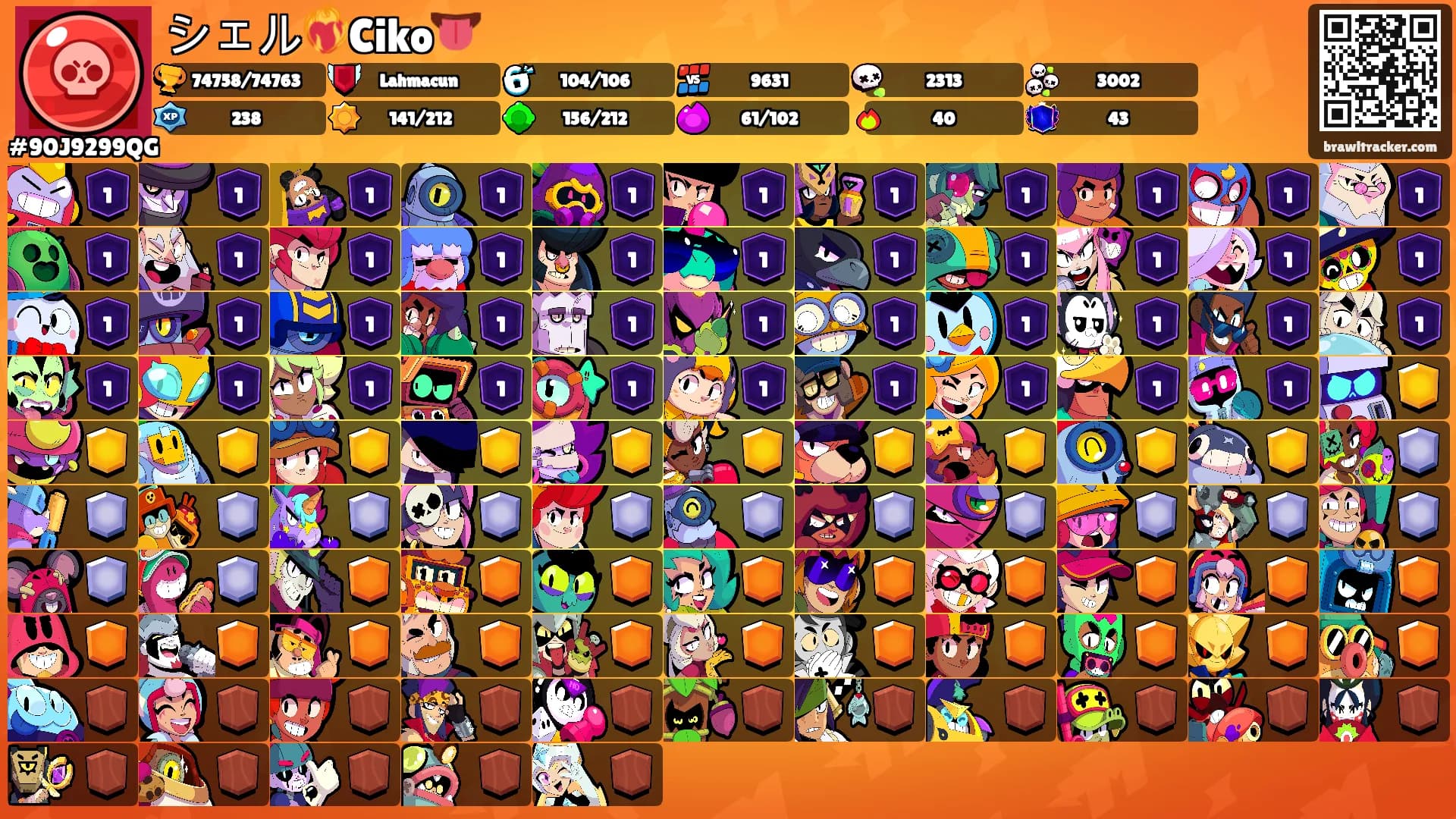 シェル❤️‍🔥Ciko👅's Ranks