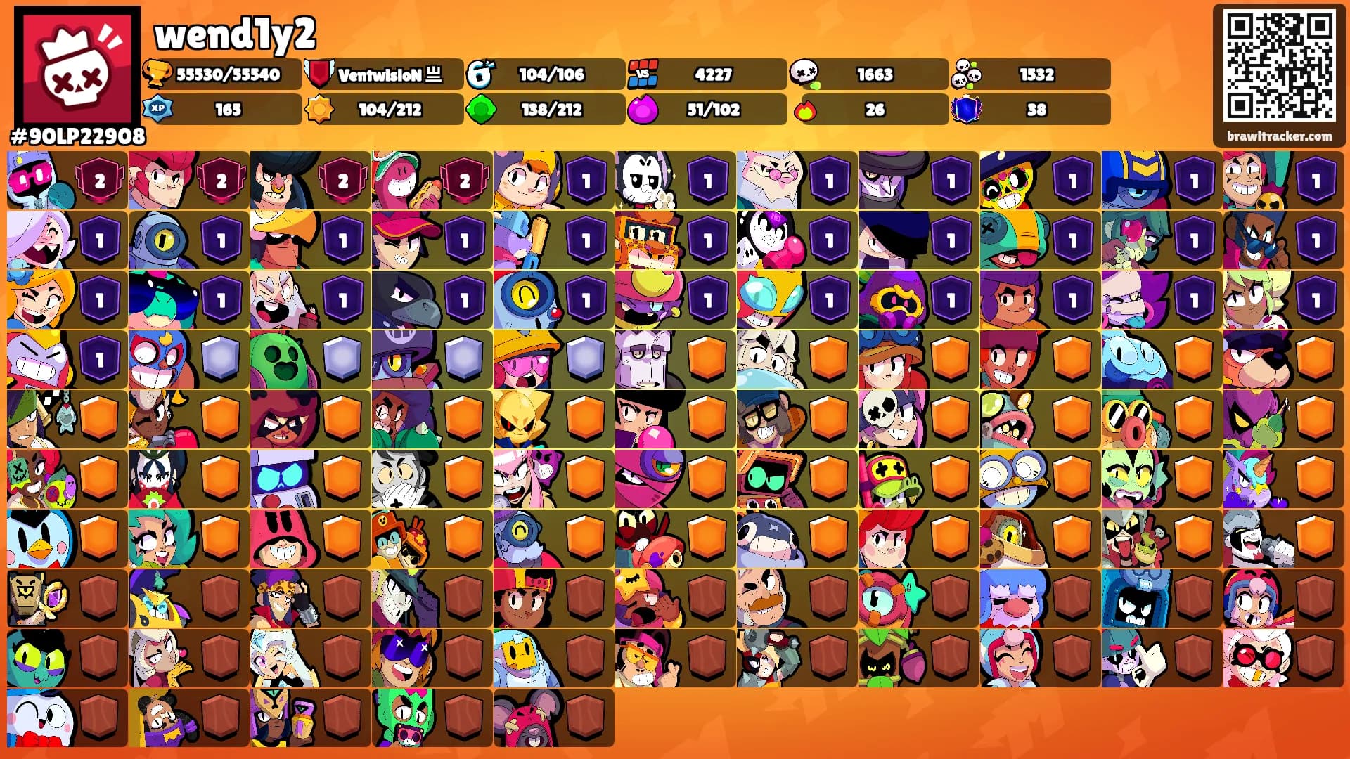 wend1y2's Ranks