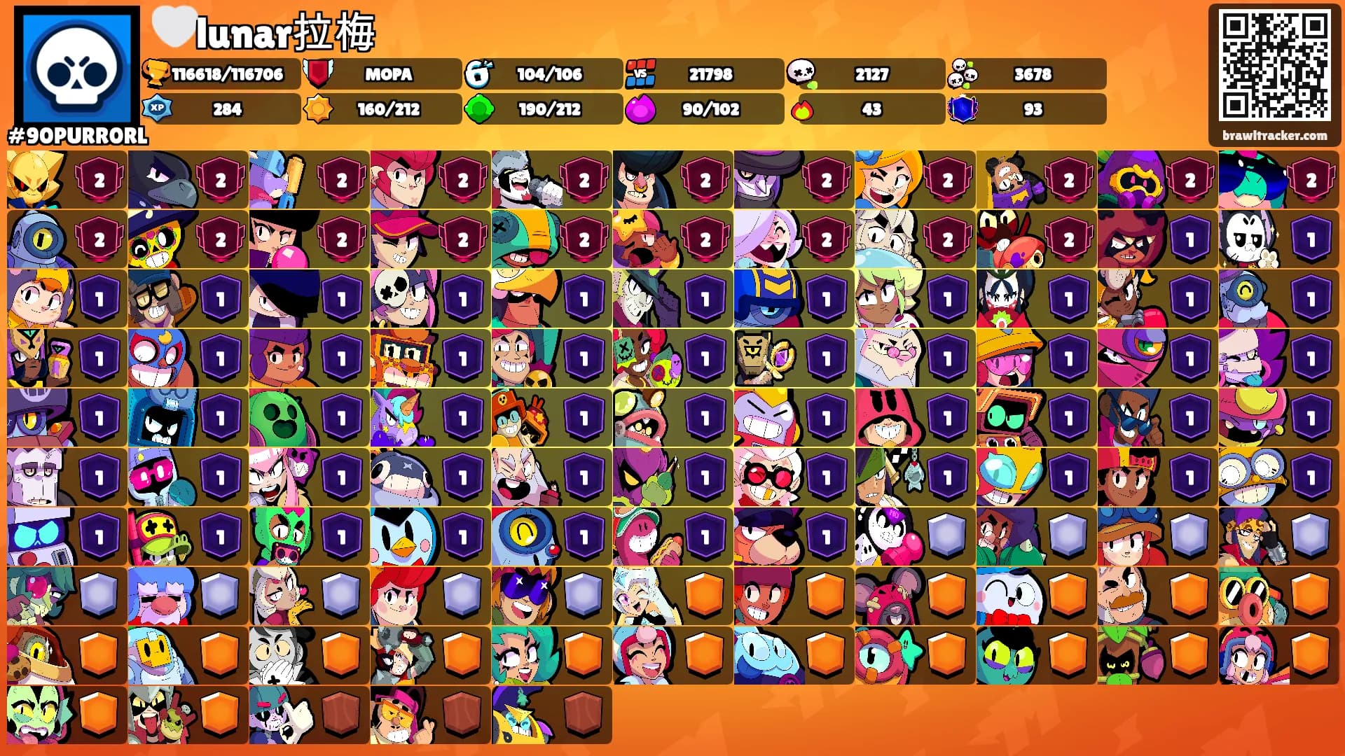 🤍lunar拉梅's Ranks