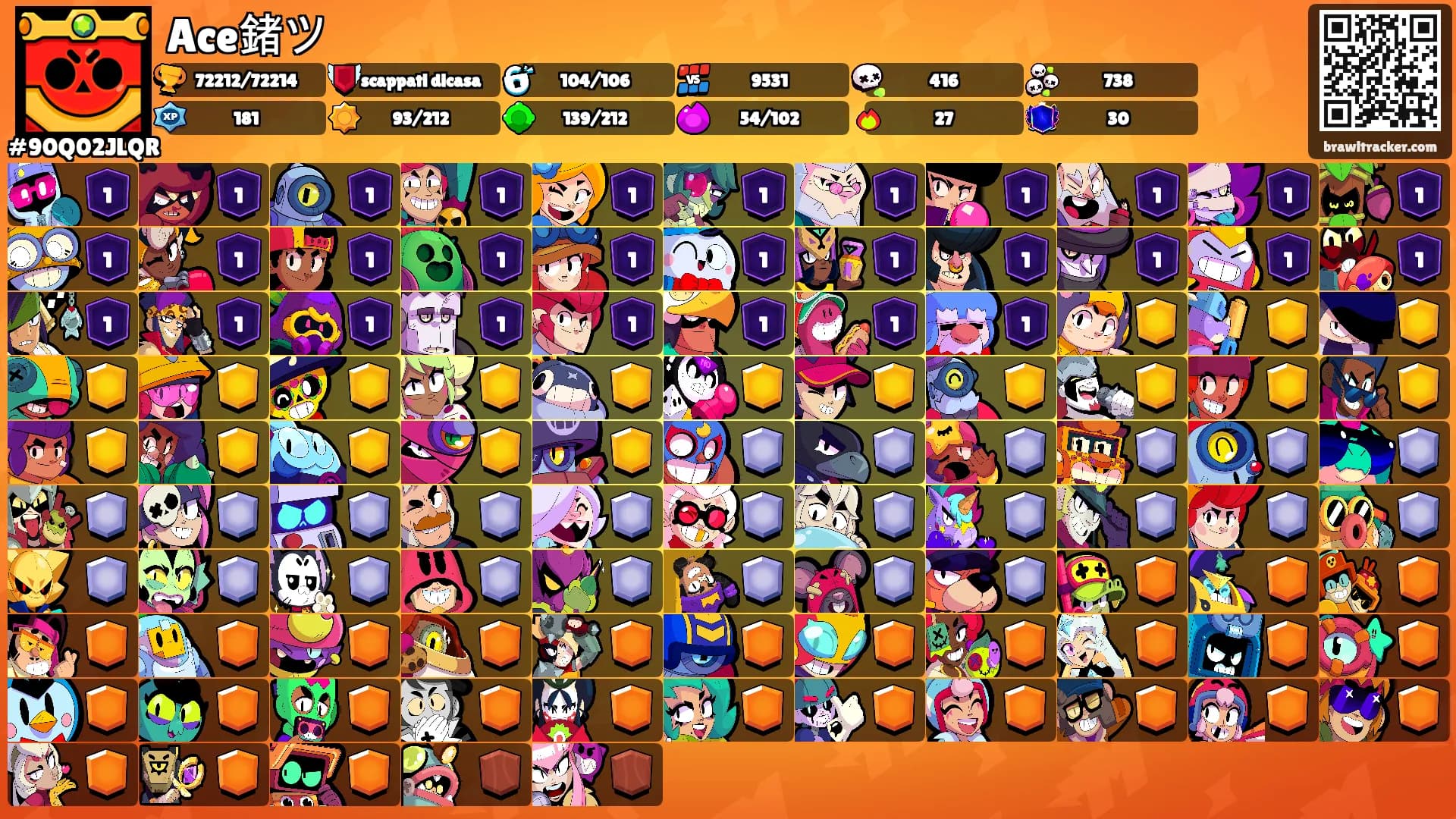 Ace鍺ツ's Ranks