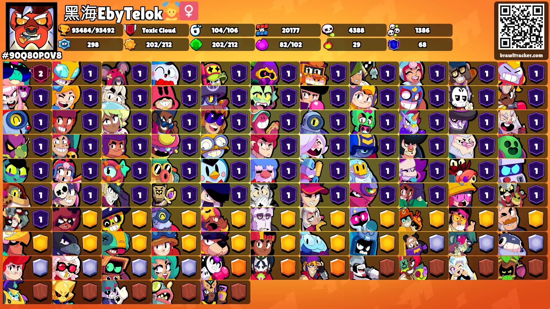 黑海EbyTelok🙇‍♀️'s Ranks