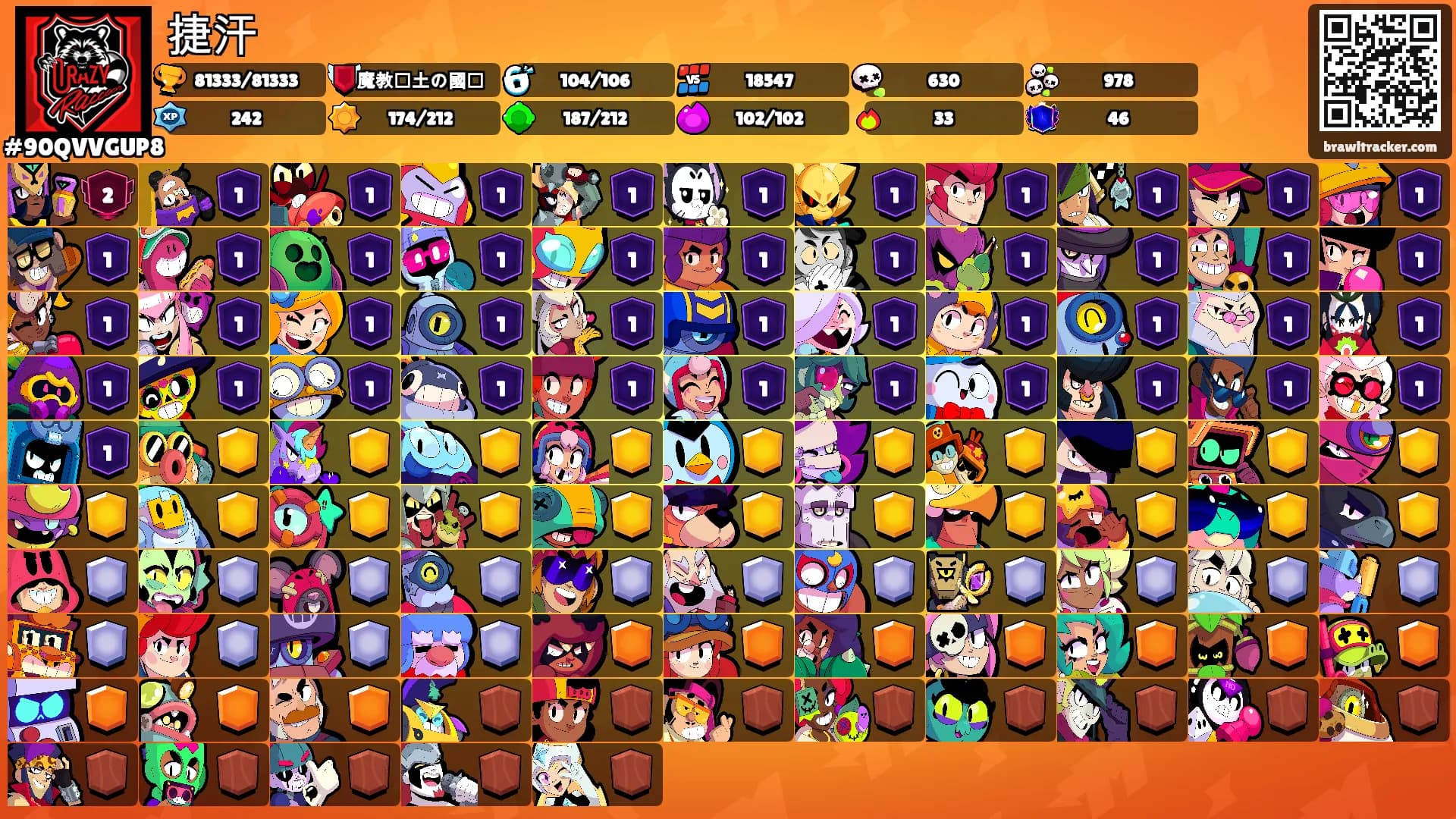 捷汗's Ranks