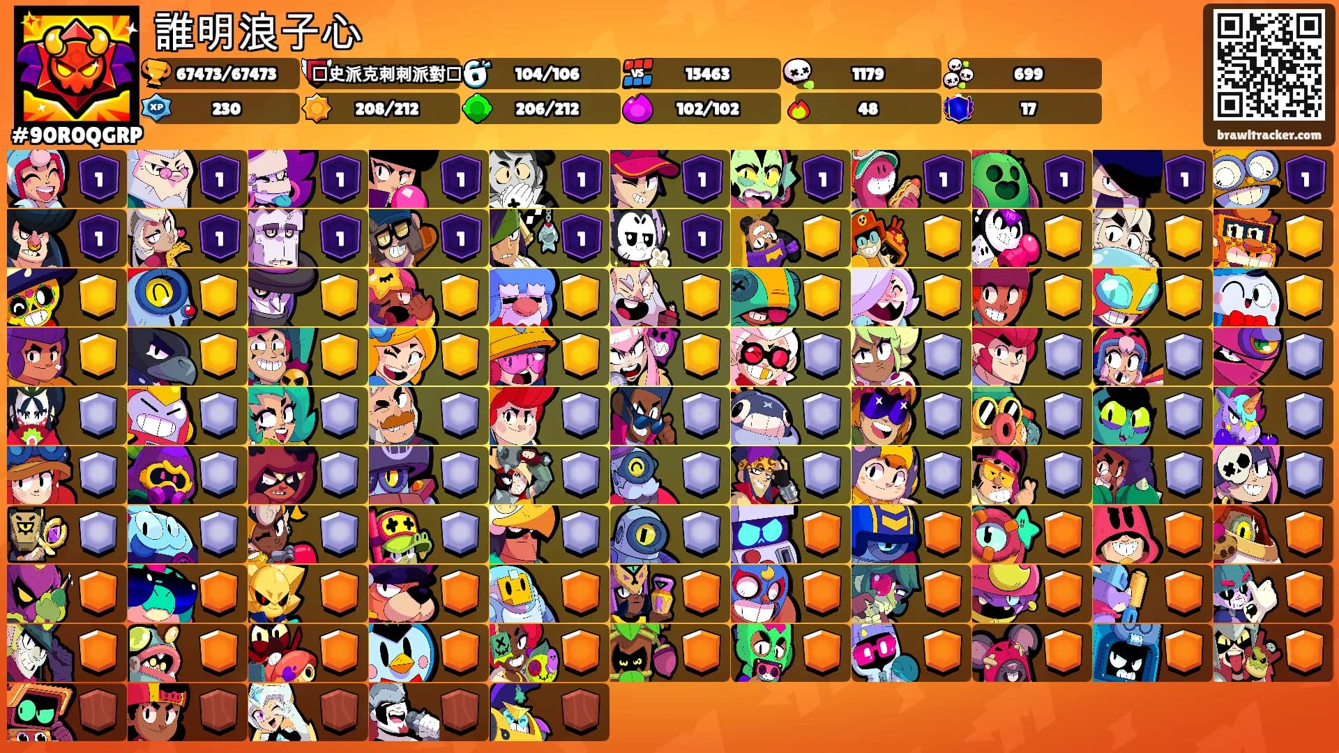 誰明浪子心's Ranks