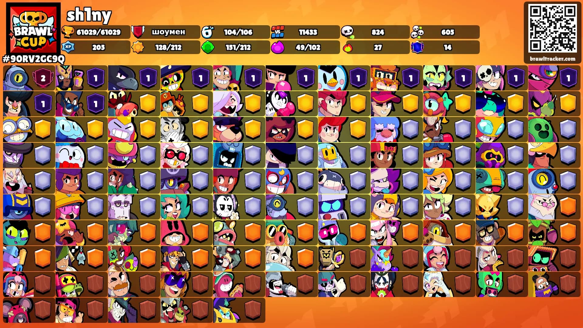 sh1ny's Ranks