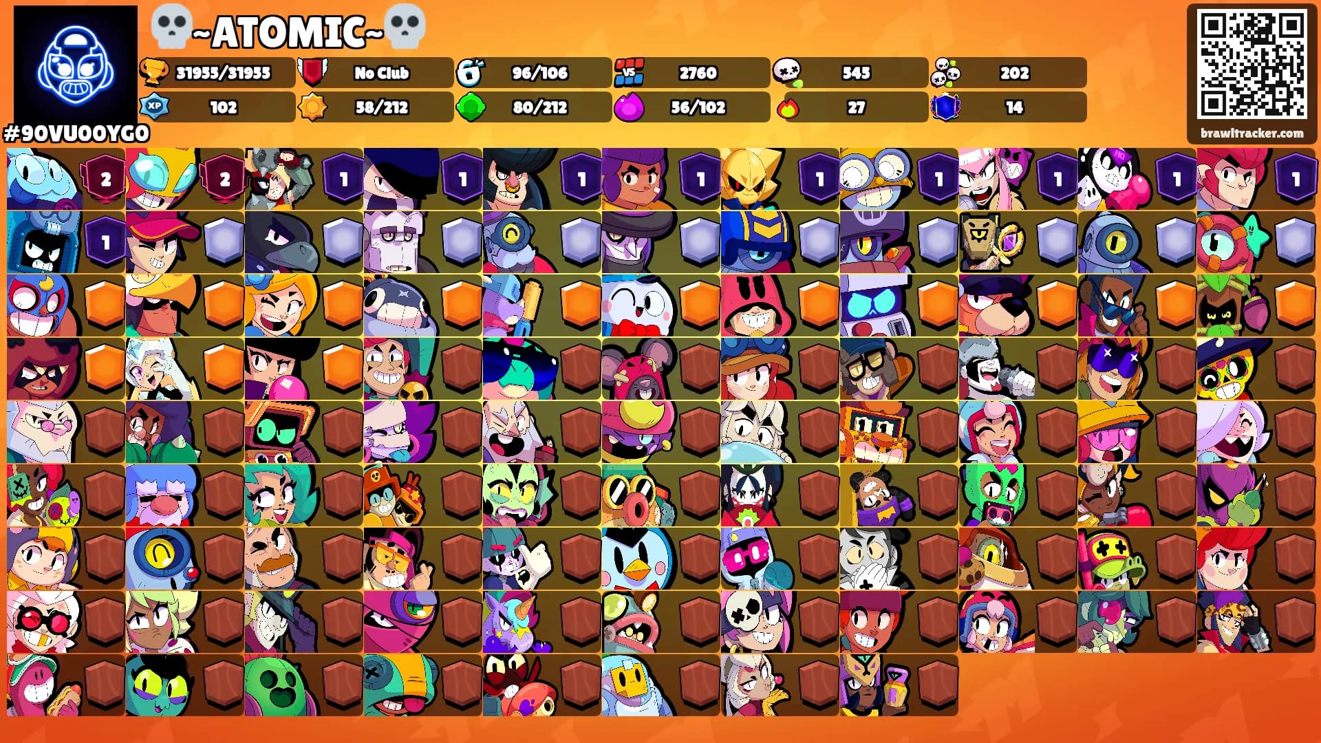 💀~ATOMIC~💀's Ranks