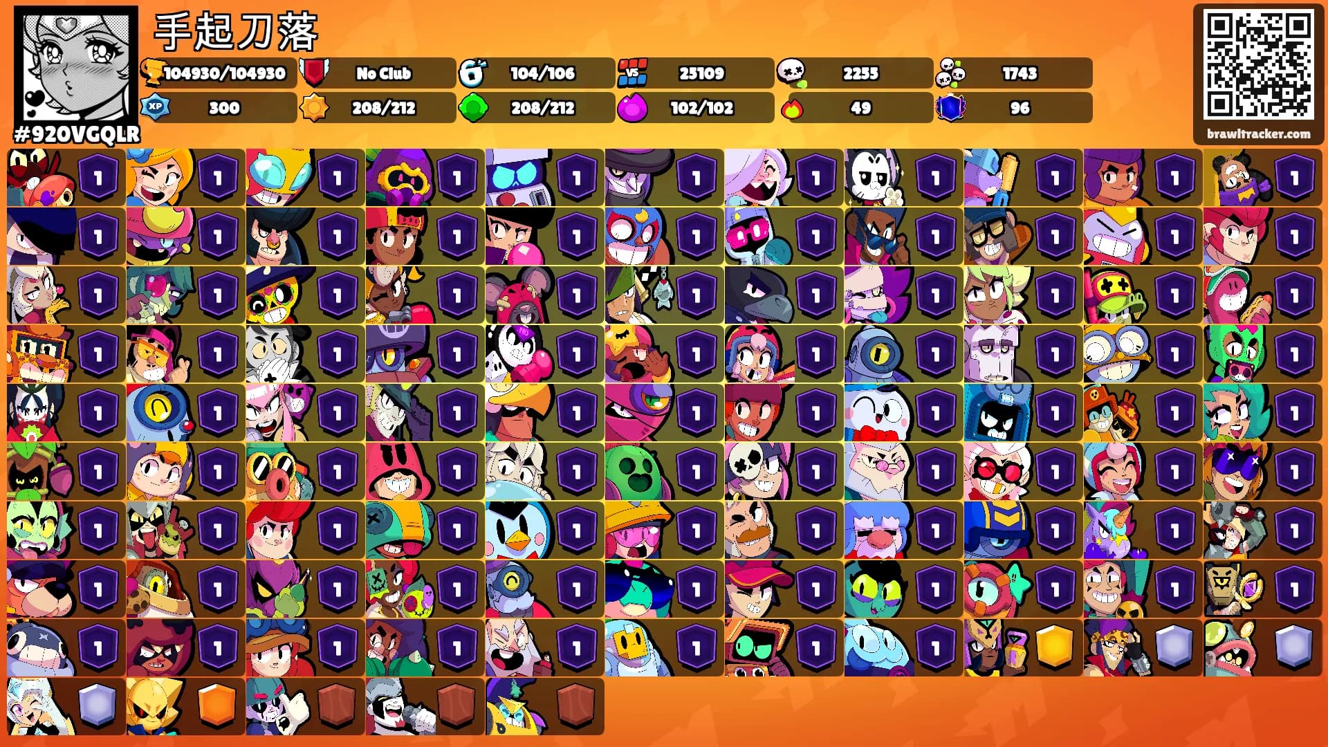 手起刀落's Ranks