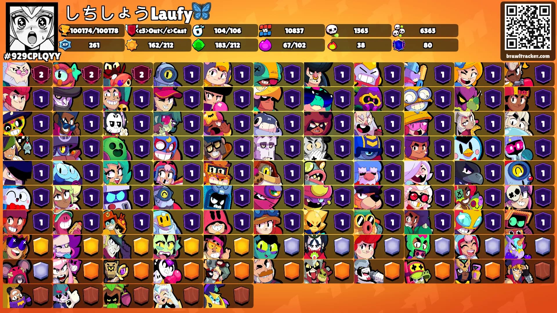 しちしょうLaufy🦋's Ranks